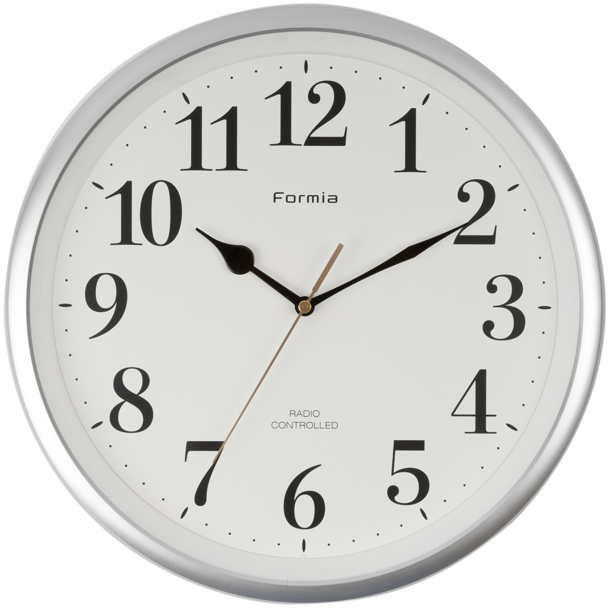 保土ヶ谷電子販売 フォルミア 電波掛時計 HWC-007RC シルバー