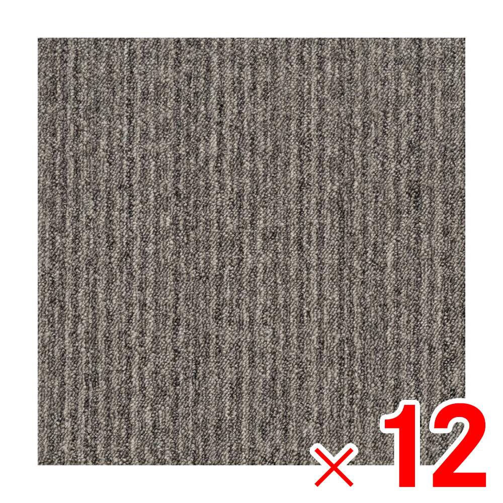 【送料無料】東リ 吸着タイルカーペット ニューピタコ40 NP406 ダークグレー ×12枚 ケース販売