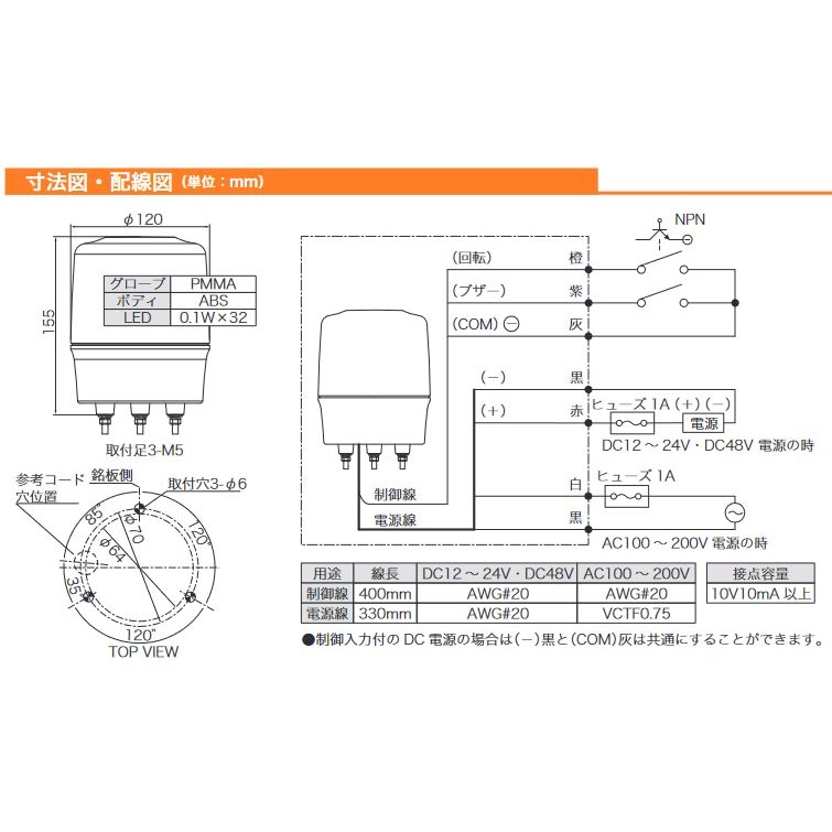 【送料無料】日惠製作所 LED回転灯 ニコトーチ・120 赤 VL12R-100NPR | カー・サイクル用品,保安用品・緊急脱出 | アーク ...