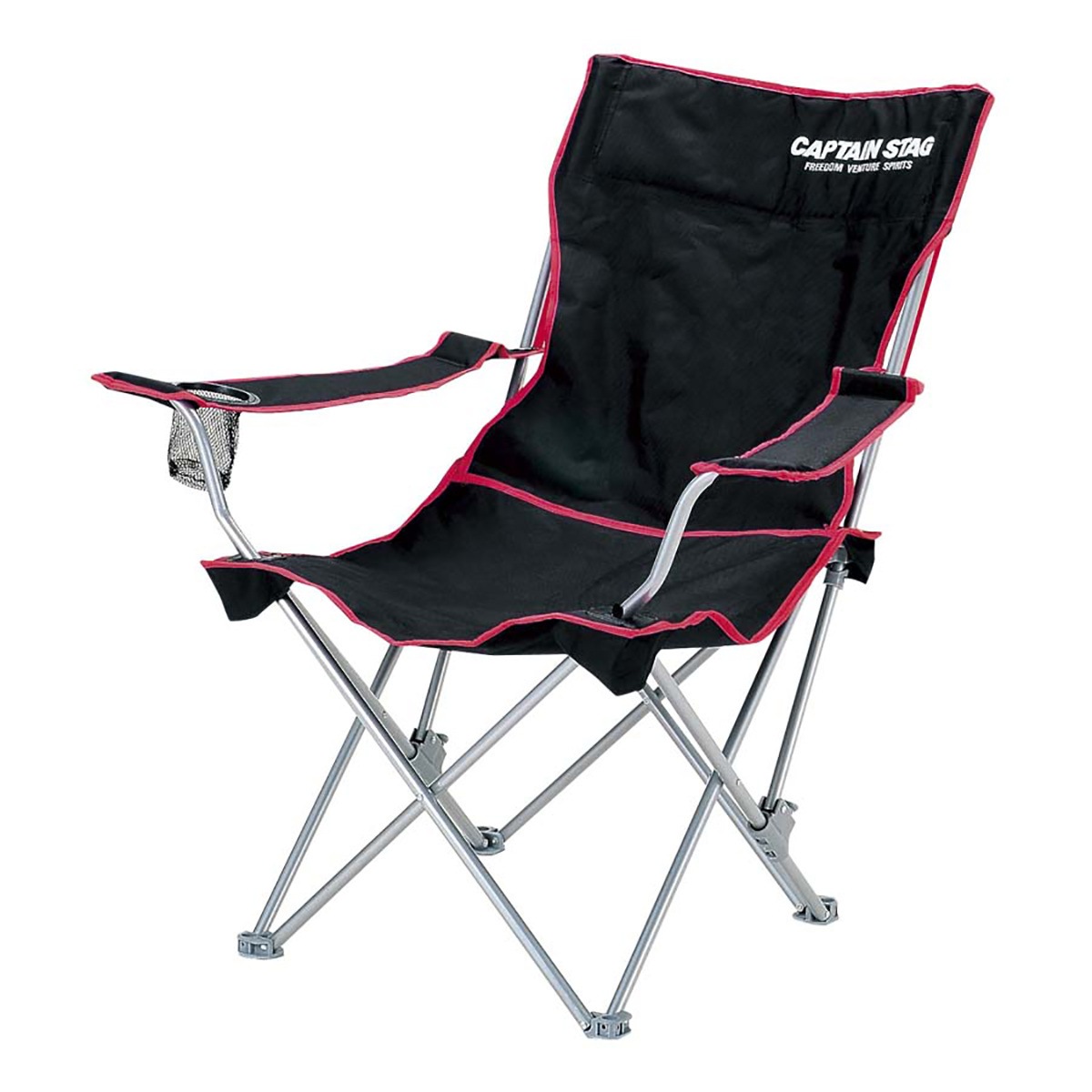 キャプテンスタッグ ジュール リクライニングラウンジチェア ブラック M-3864