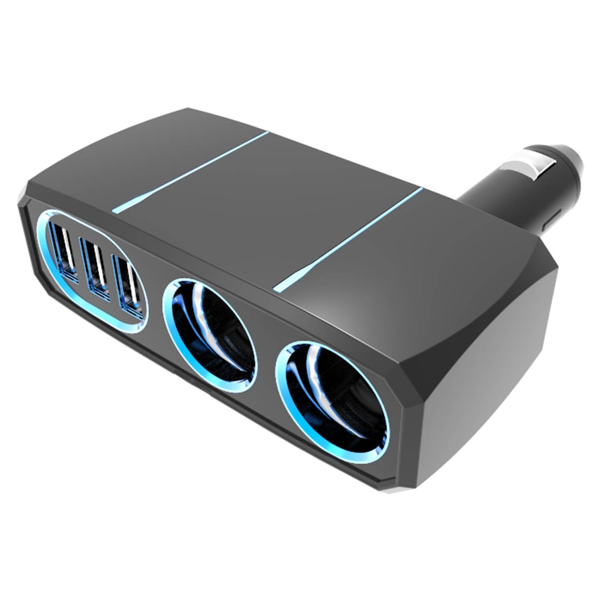 カシムラ 2連ダイレクトソケット 3リバーシブルUSBポート 7.2A KX-211