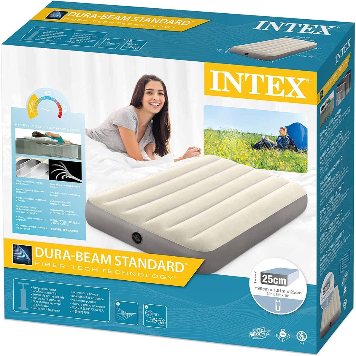 【新品未使用】INTEXインテックス　エアーベッド　シングル　マット 正規販売店】 インテックス INTEX エアーベッド シングル 電動