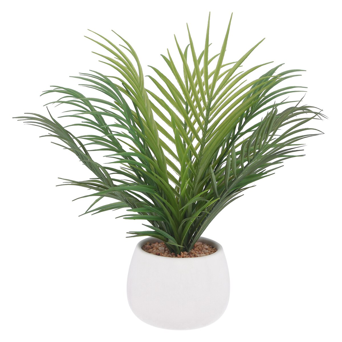 【送料無料】欠品中 次回5月上旬予定 不二貿易 フェイクグリーン ヤシ セラミックポット FB-503281A 【メーカー直送・代引不可・置配不可・配送地域限定】