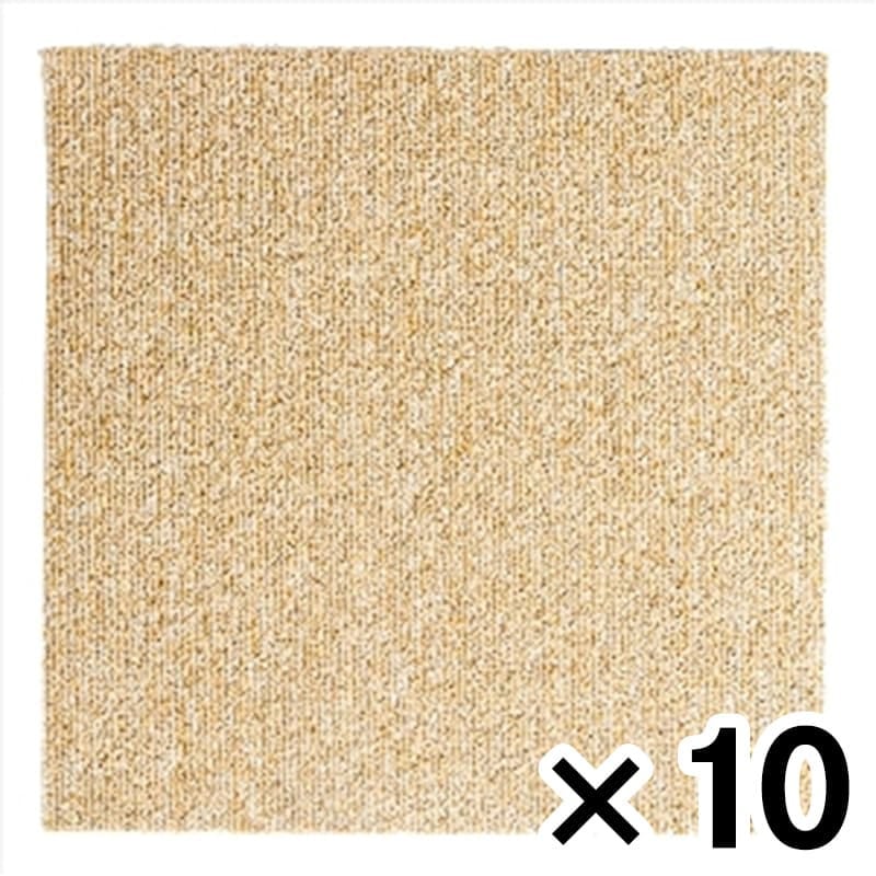 送料無料】洗える吸着タイルマット 40×40cm 無地BE ベージュ
