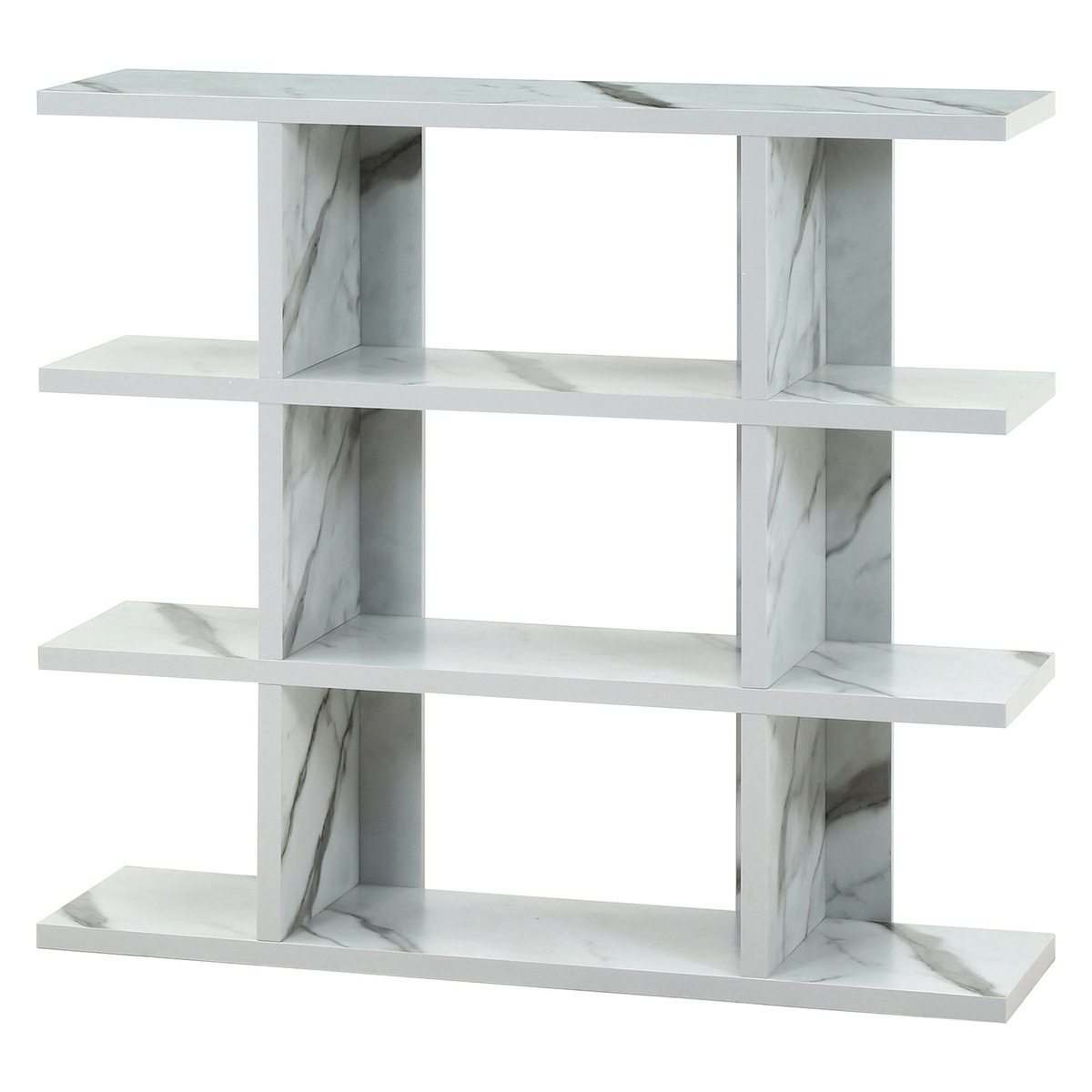 送料無料】不二貿易 FUGAオープンシェルフ5段幅広 大理石 FG-1205SH