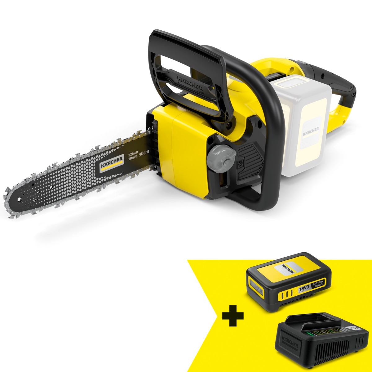 【送料無料】ケルヒャー チェンソー CNS 18-30 バッテリーセット 3.137-223.0