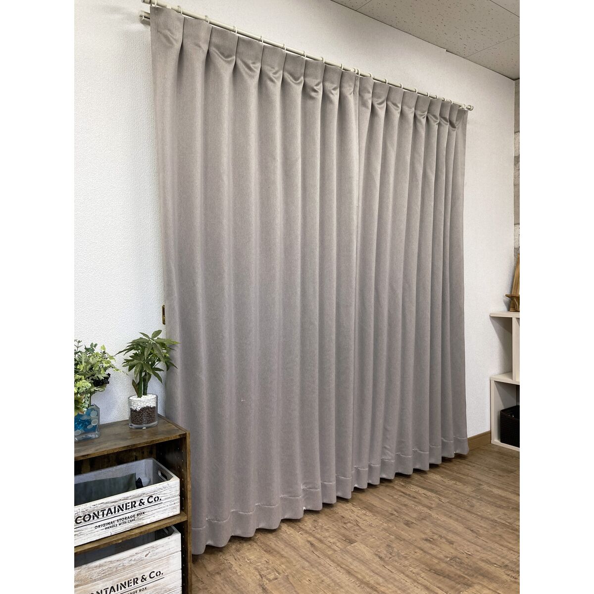 送料無料】ドレープカーテン 遮光 パルミエ BE （約）巾100×丈178cm 2