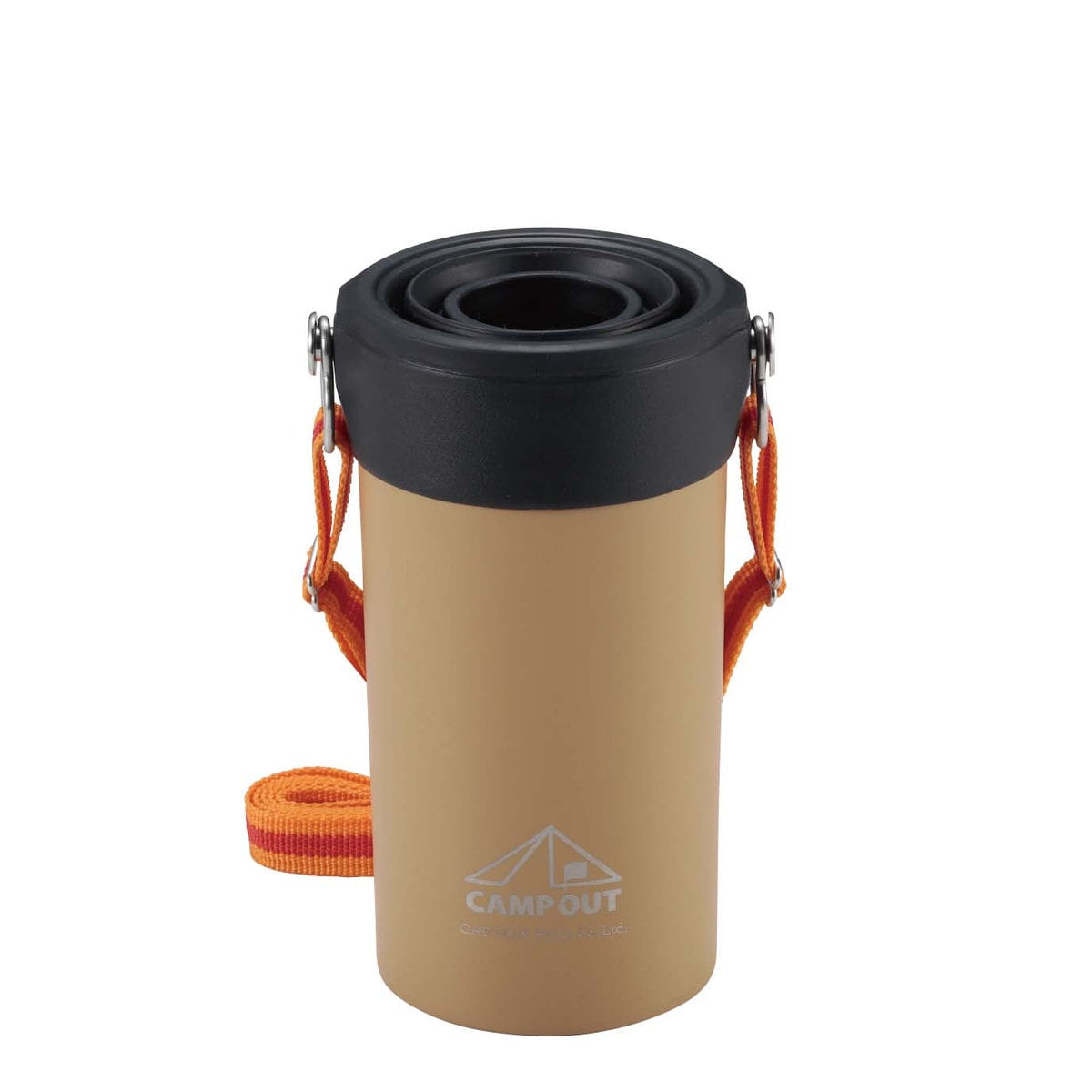 キャプテンスタッグ キャンプアウト ペットボトルホルダー タン UE-3576