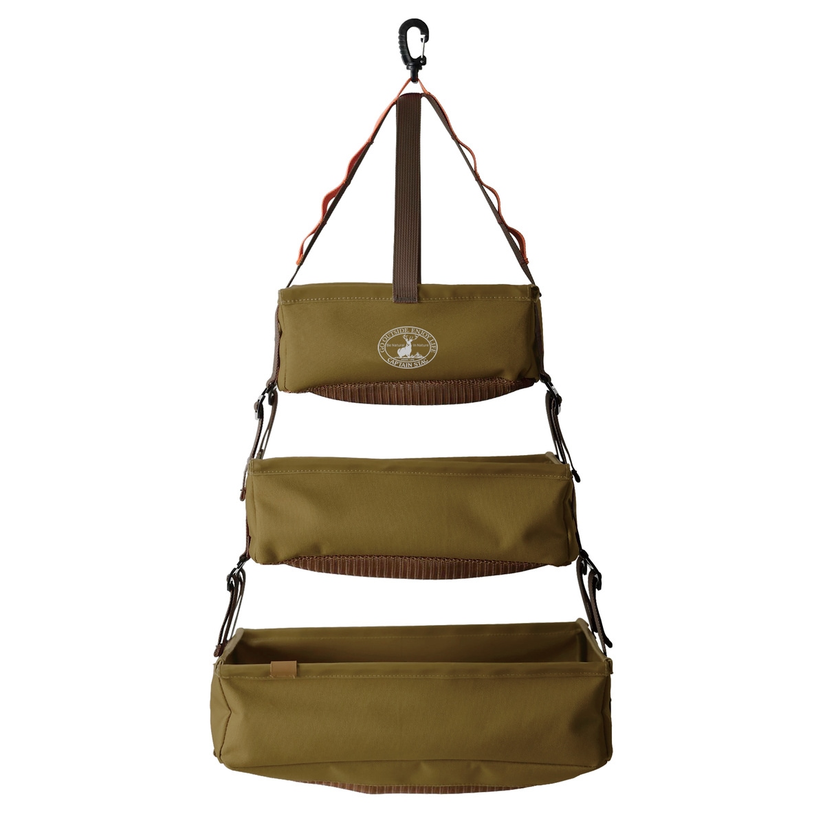 【送料無料】キャプテンスタッグ ビヨンドストレージ メッシュボックス3ピース オリーブ UP-1075