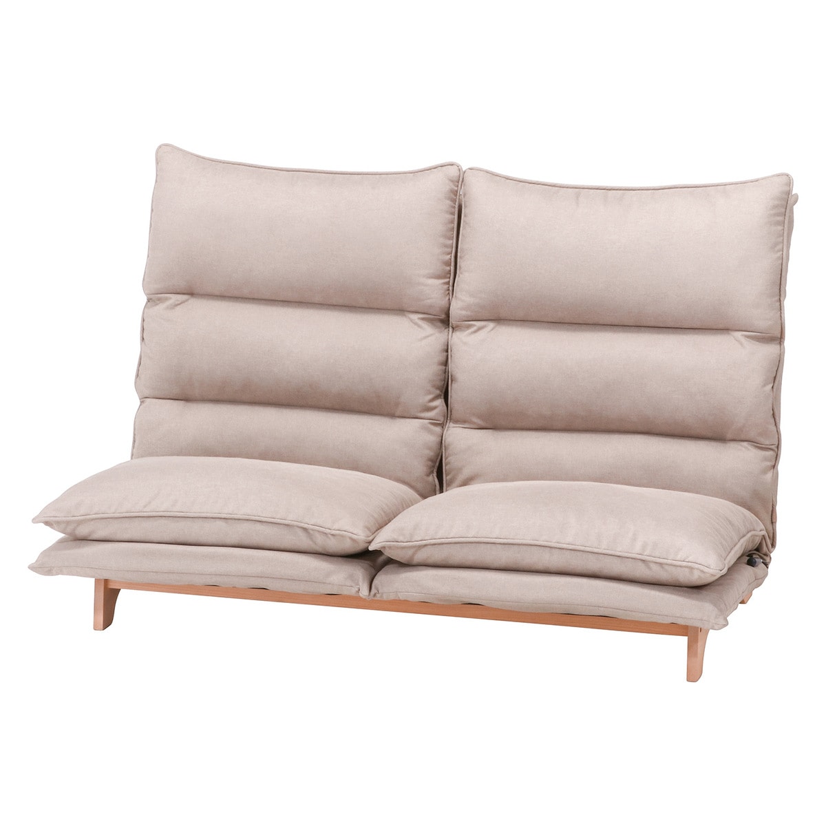 送料無料】不二貿易 ダブルクッション座椅子 フィット2 2P BE