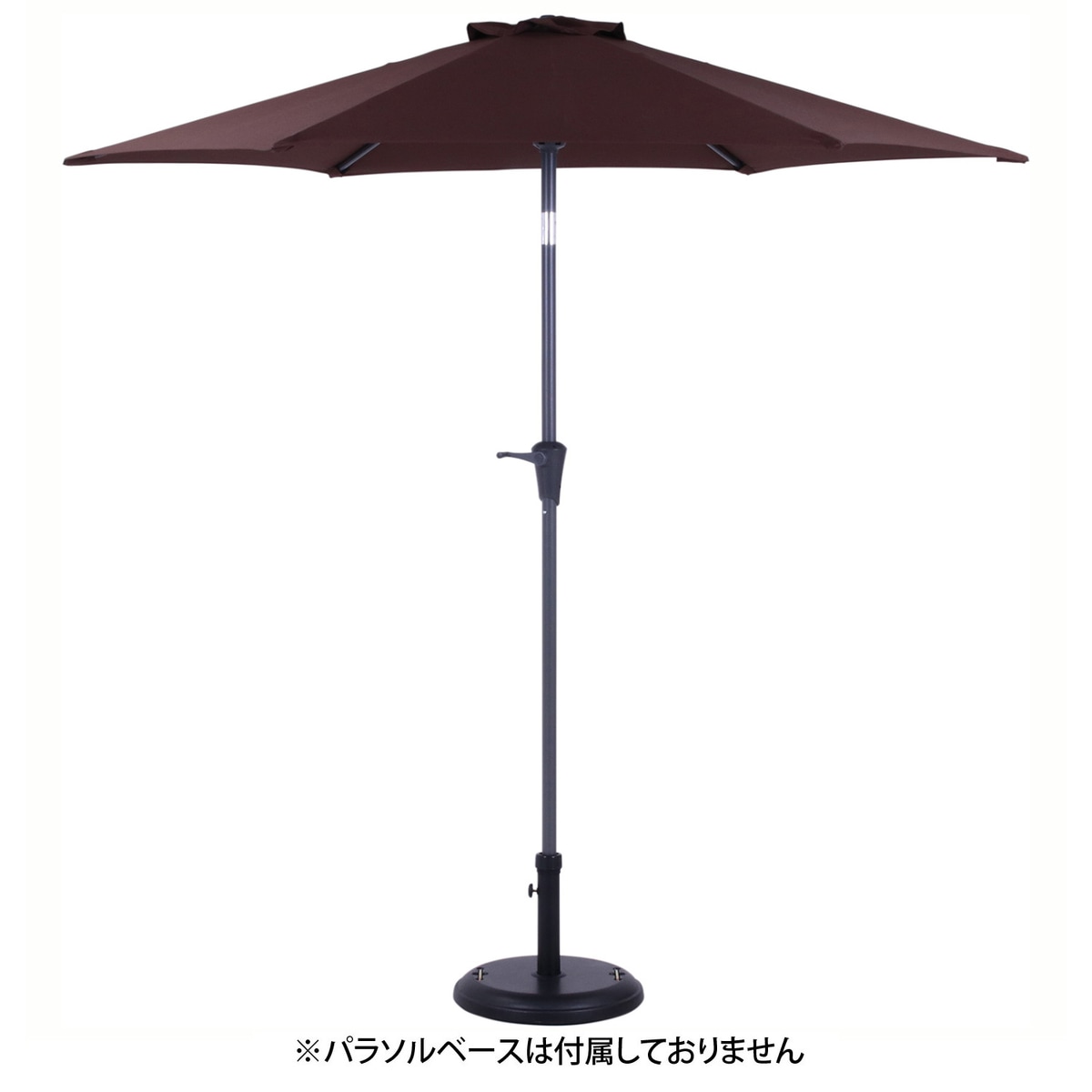 【送料無料】不二貿易 アルミパラソル 240cm ブラウン TJB004 【メーカー直送・代引不可・置配不可・配送地域限定】