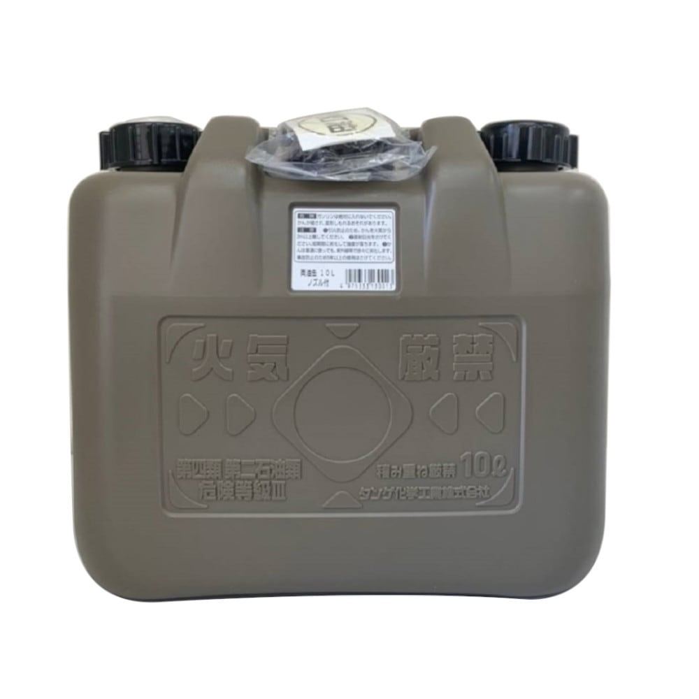 タンゲ化学工業 両油缶（灯油・軽油） 20L ミリタリーブラック ノズル