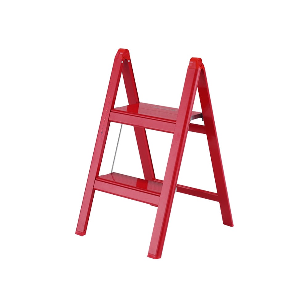 【送料無料】アルインコ アルミ製薄型踏み台 2段 レッド SS52RB 【メーカー直送・代引不可・置配不可】
