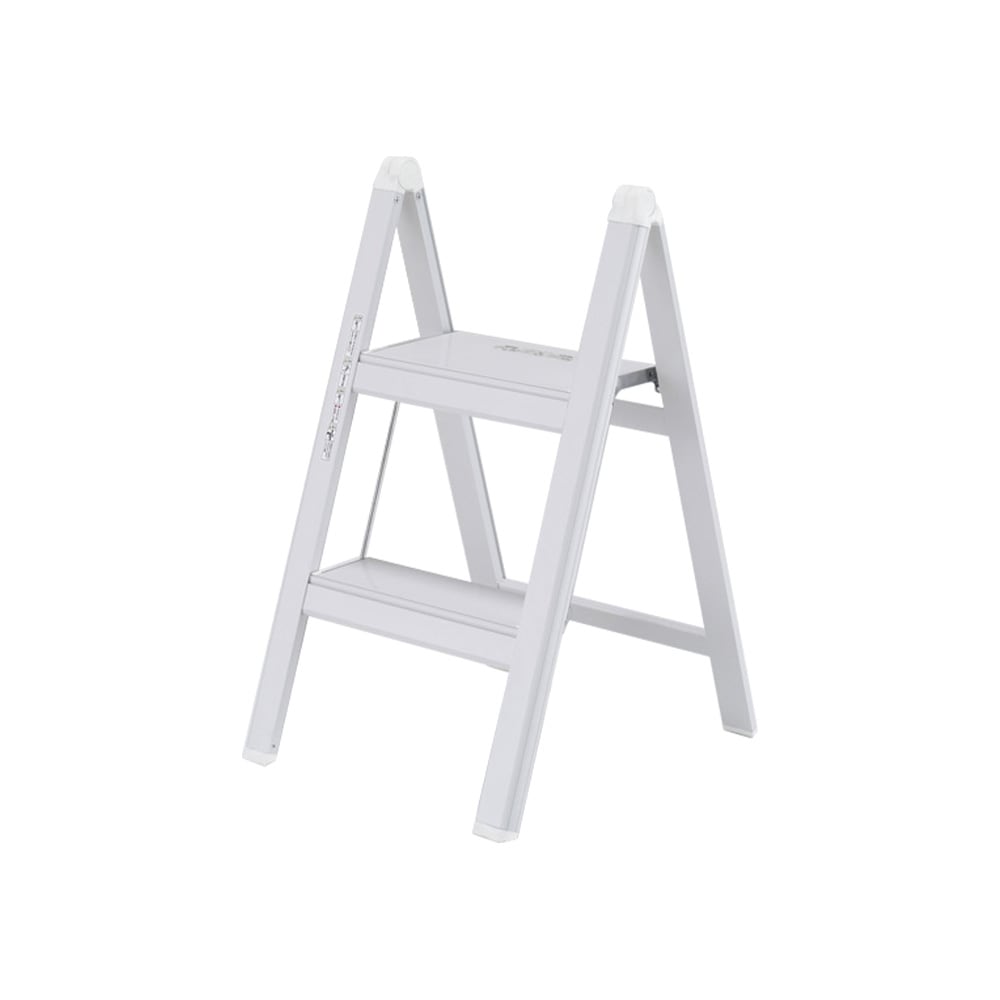 【送料無料】アルインコ アルミ製薄型踏み台 2段 ホワイト SS52SB 【メーカー直送・代引不可・置配不可】