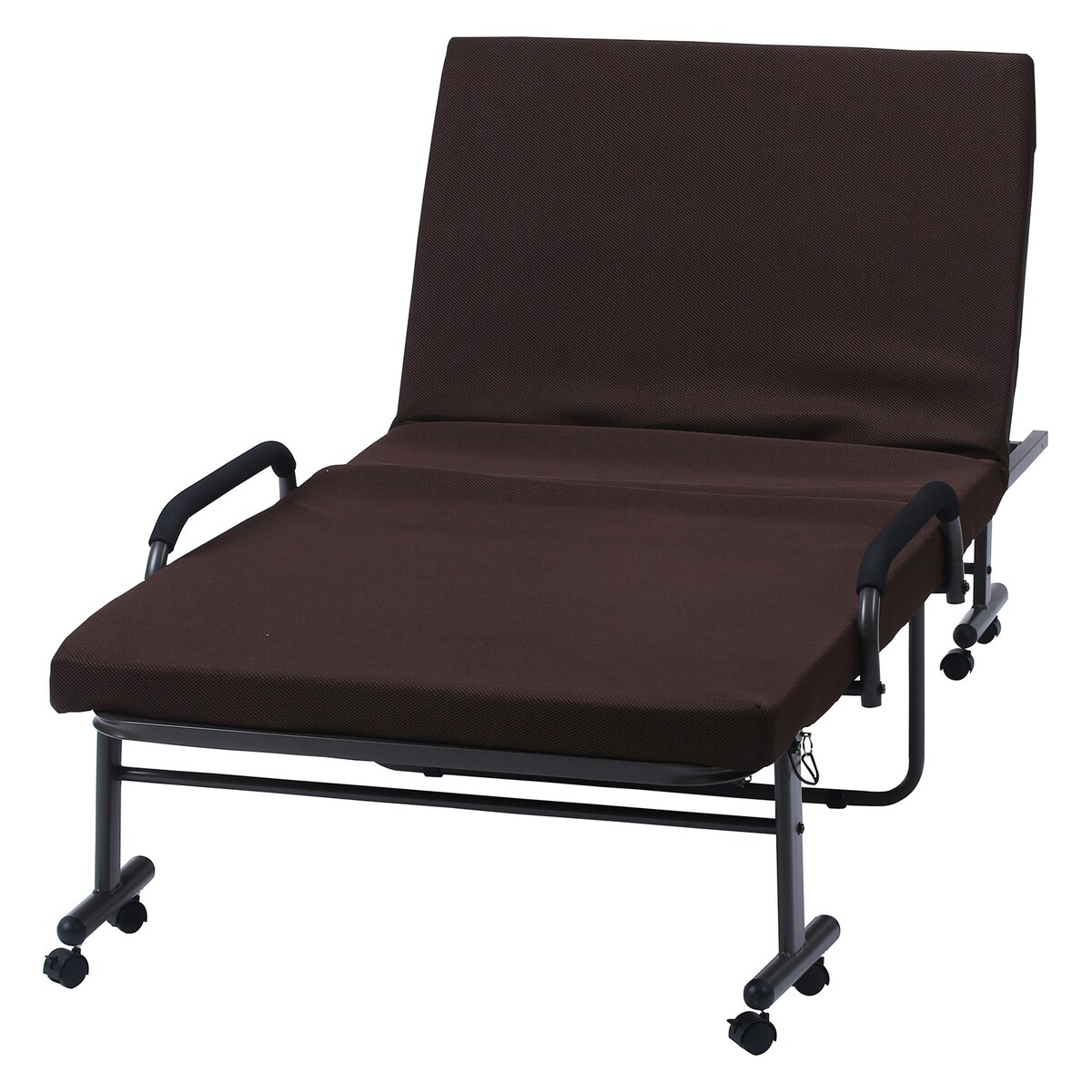 【送料無料】不二貿易 低反発折りたたみベッド フリーロック42段 高床 SU-080T-H 【メーカー直送・代引不可・置配不可・配送地域限定】