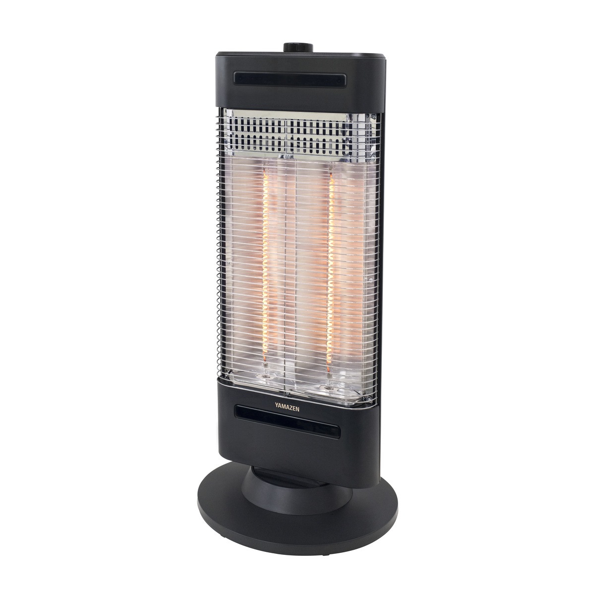 【送料無料】山善 カーボンヒーター 障害物センサー搭載 アッシュブラック DC-SW093 AB 電気ストーブ