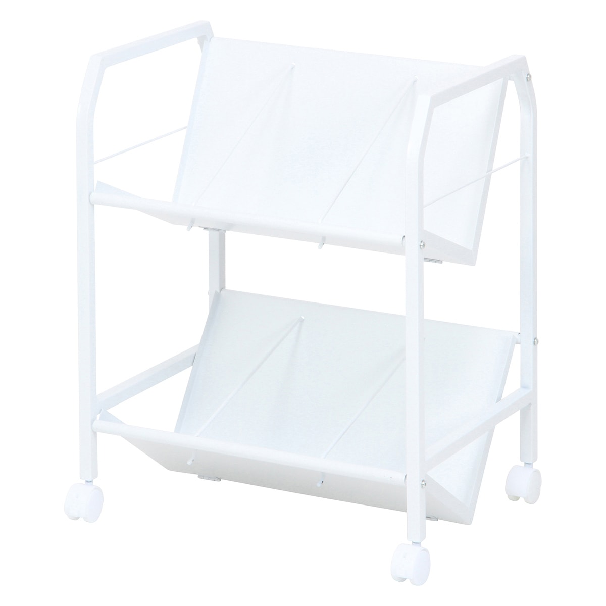 【送料無料】不二貿易 ファイルワゴン2段 TG-2 【メーカー直送・代引不可・置配不可・配送地域限定】