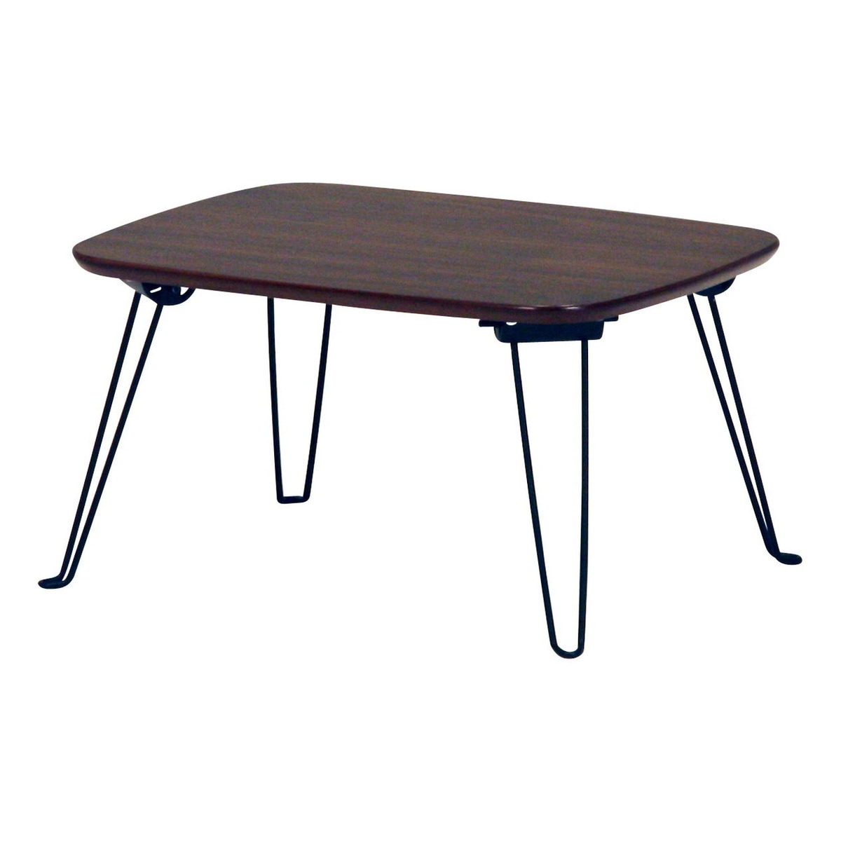 送料無料】不二貿易 折れ脚ローテーブル トロン 4030 HH-4030DBR