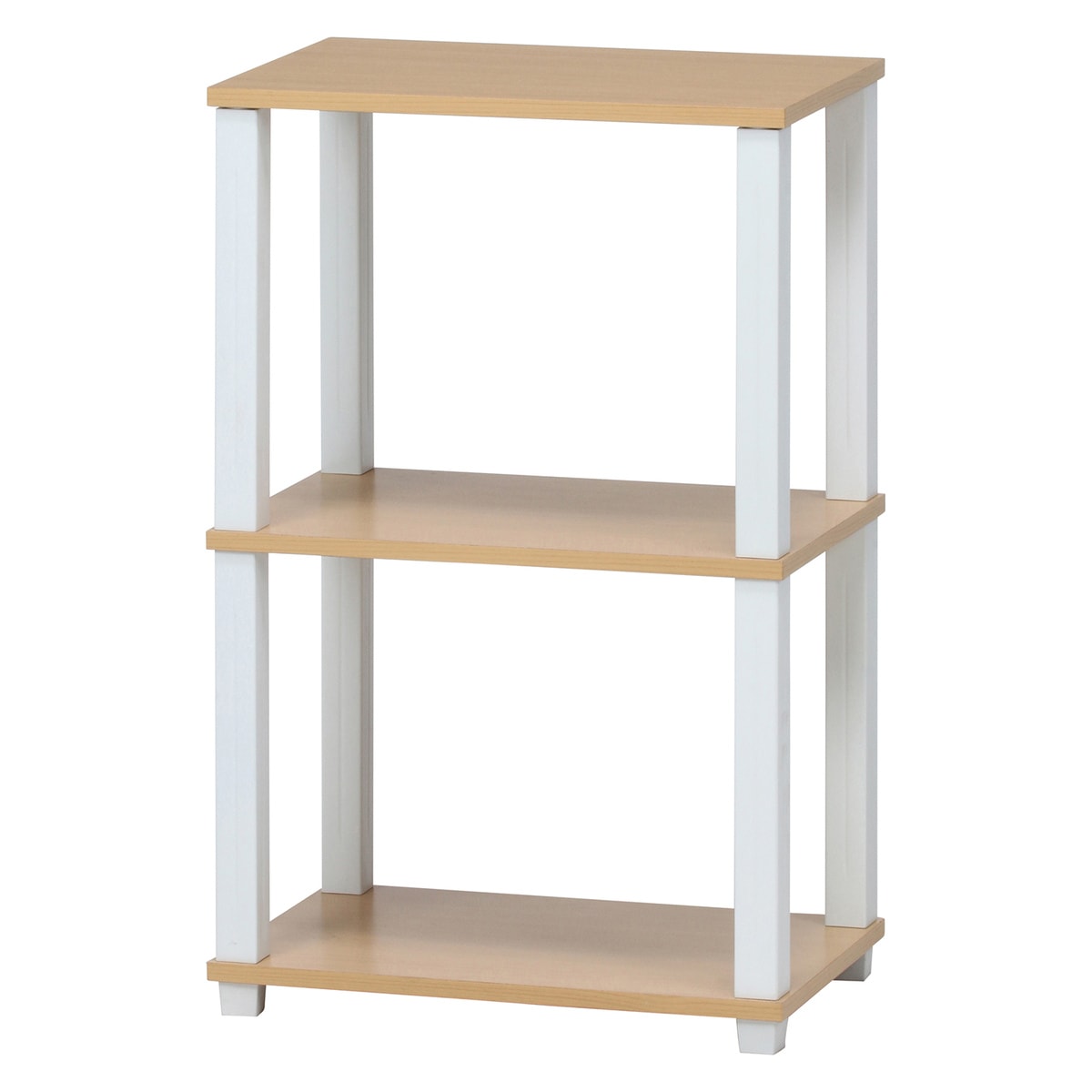 【送料無料】不二貿易 フィット 3段ラック NA×WH 9013 【メーカー直送・代引不可・置配不可・配送地域限定】