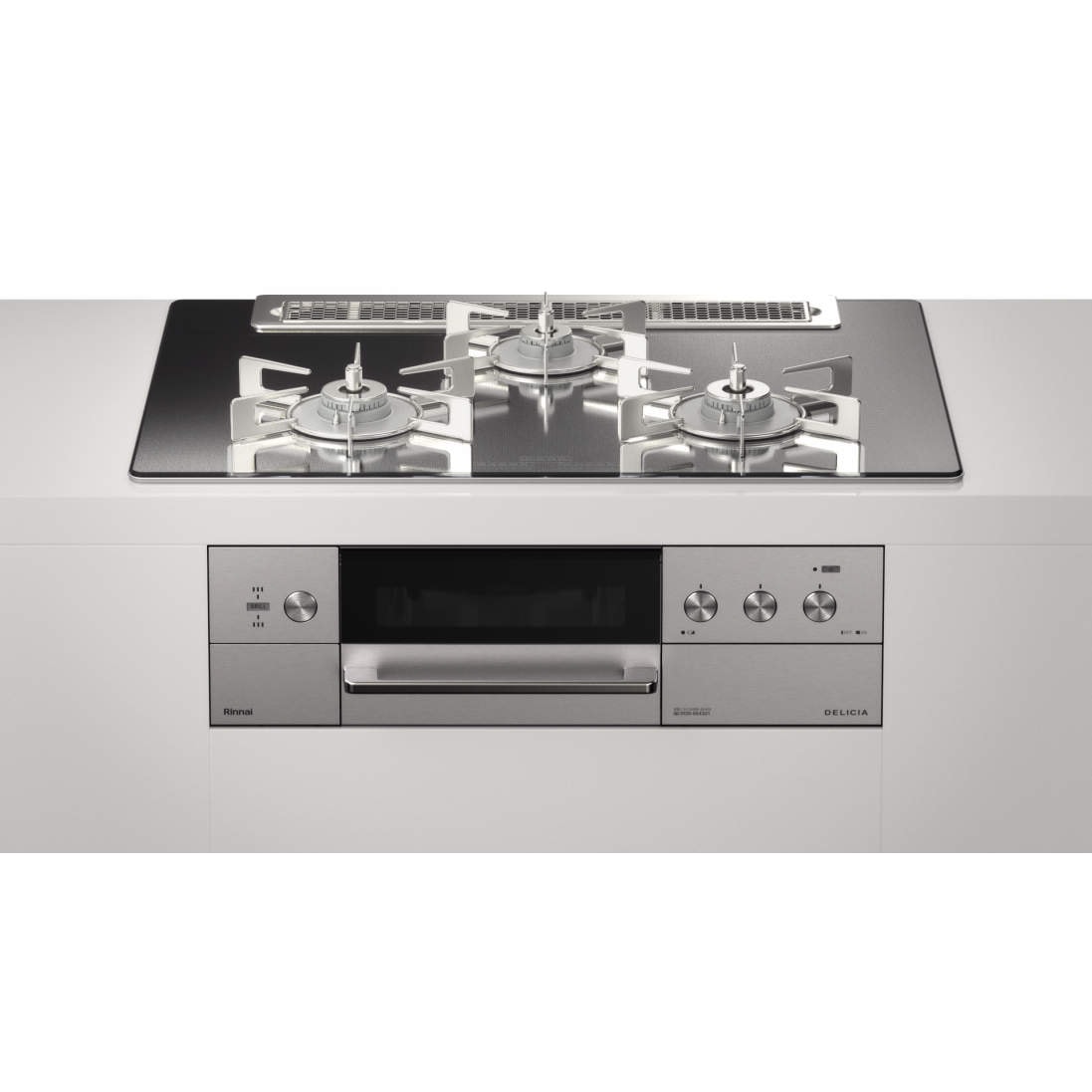 【送料無料】リンナイ ビルトインコンロ デリシア LPガス用 RHS71W30E13RCASTW 【大型便・時間指定不可】
