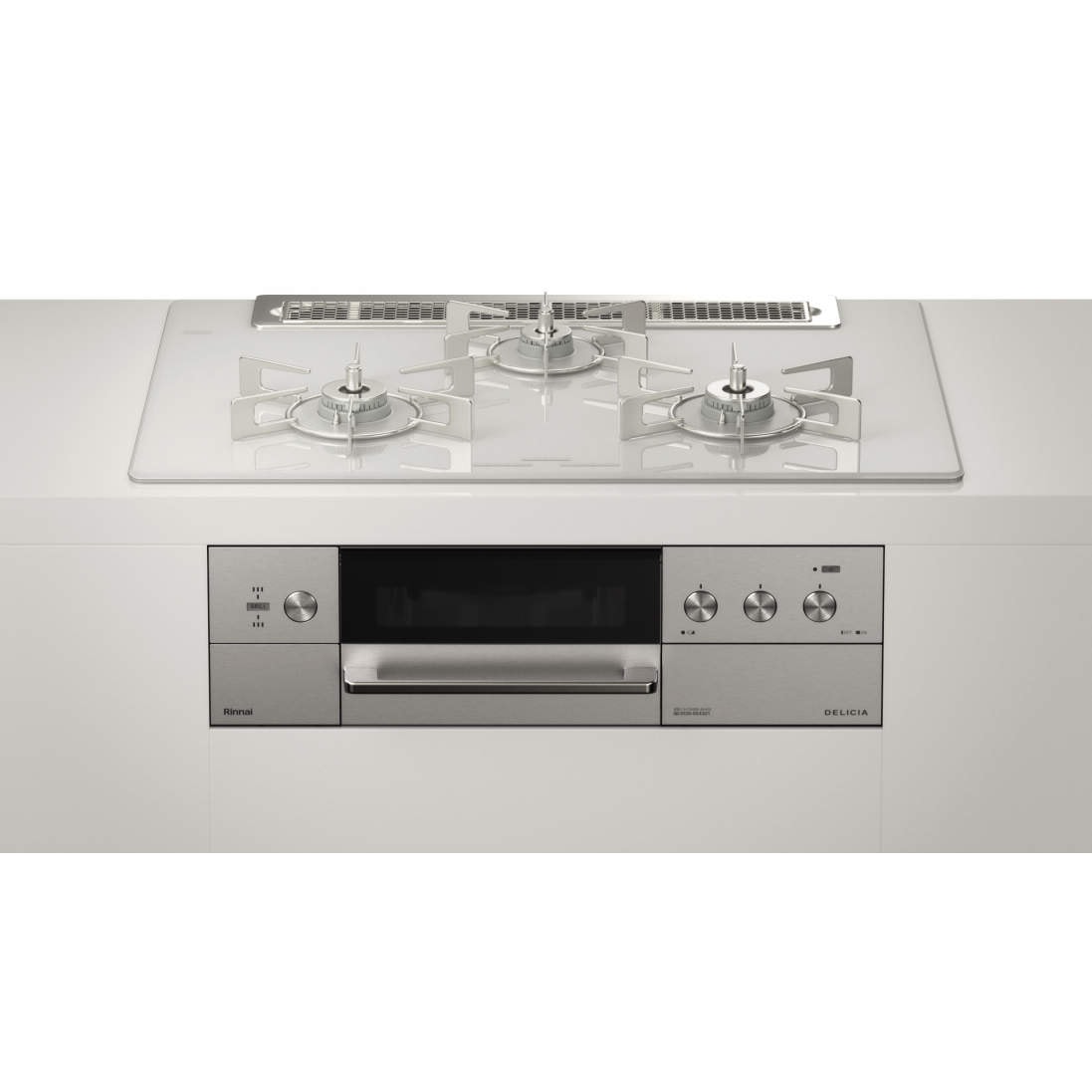 【送料無料】リンナイ ビルトインコンロ デリシア LPガス用 RHS71W30E14RCASTW 【大型便・時間指定不可】