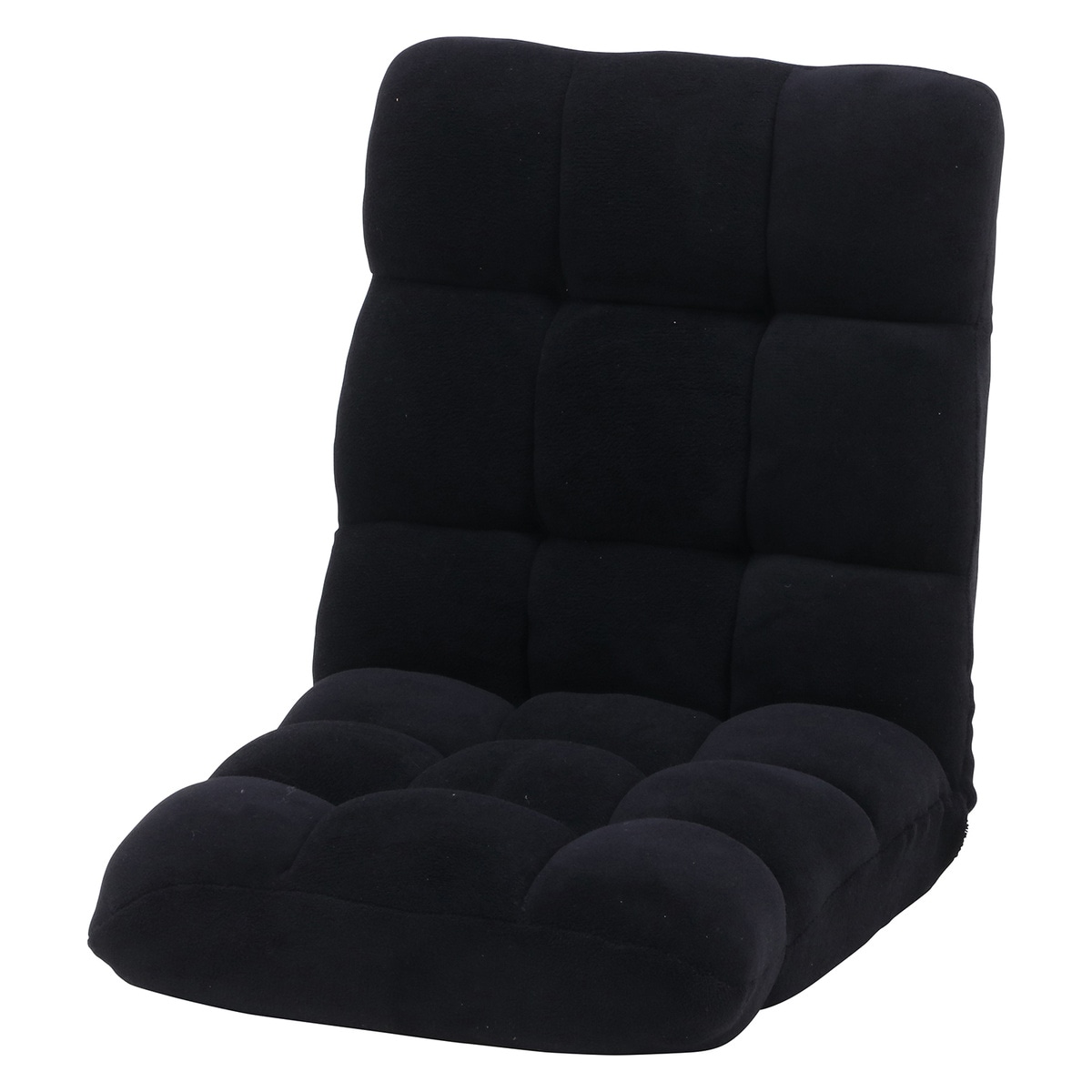 【送料無料】ふわもこ フロアチェア BK 0193Z 【メーカー直送・代引不可・置配不可・配送地域限定】