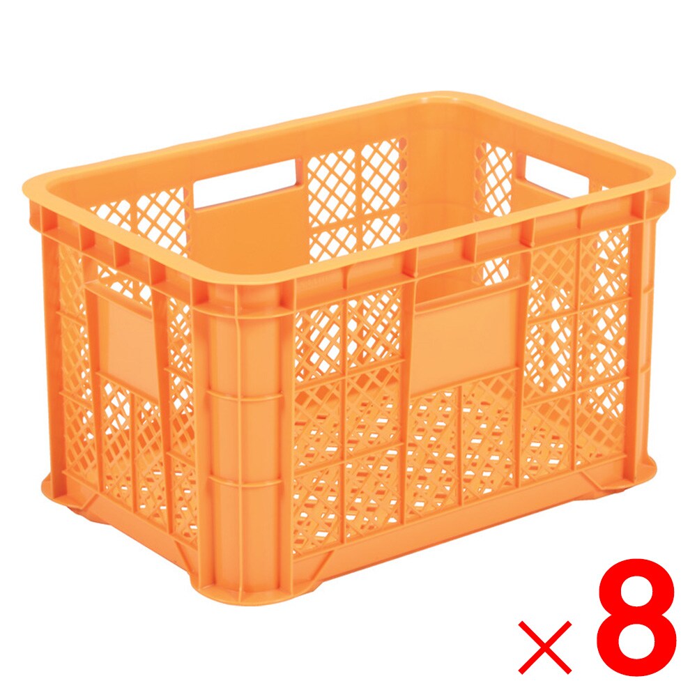 ◇収穫コンテナ50B（底面ベタ） オレンジ : コーナンe
