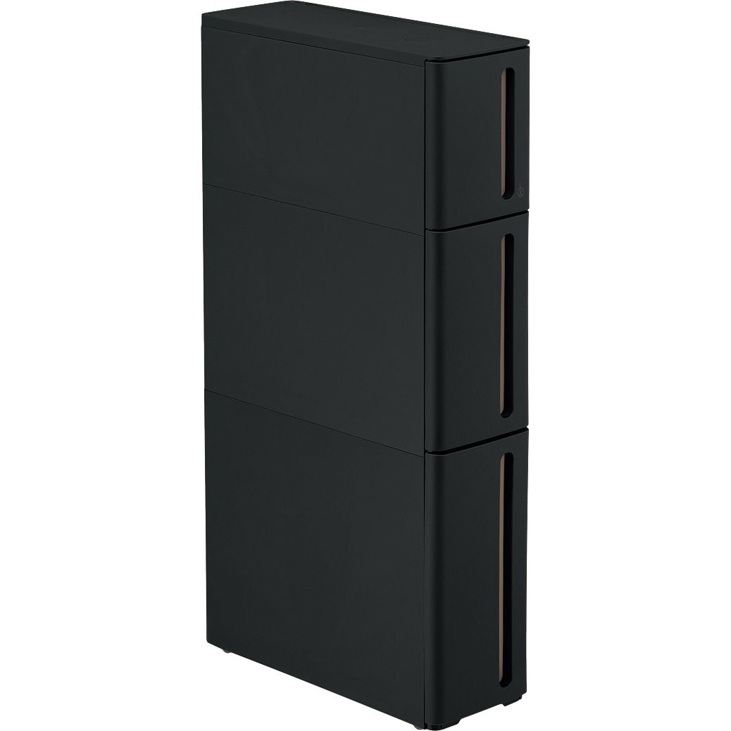 【送料無料】サンカ スリムストッカー ストランティ ドロアーB ブラック DB-0111BK ×2個 セット販売 | 収納・家具,レンジ台 ...
