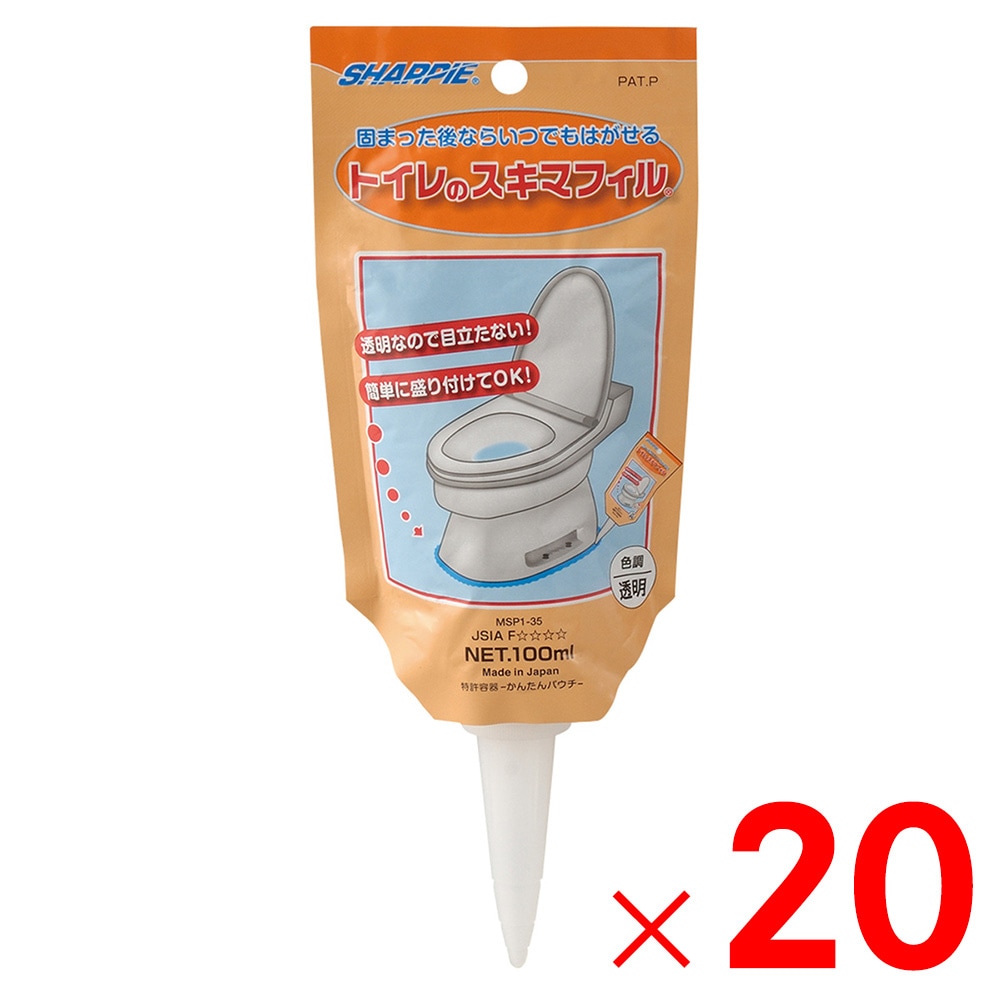 【送料無料】シャープ化学工業 トイレのスキマフィル 100ml MSP1-35 ×20個 ケース販売