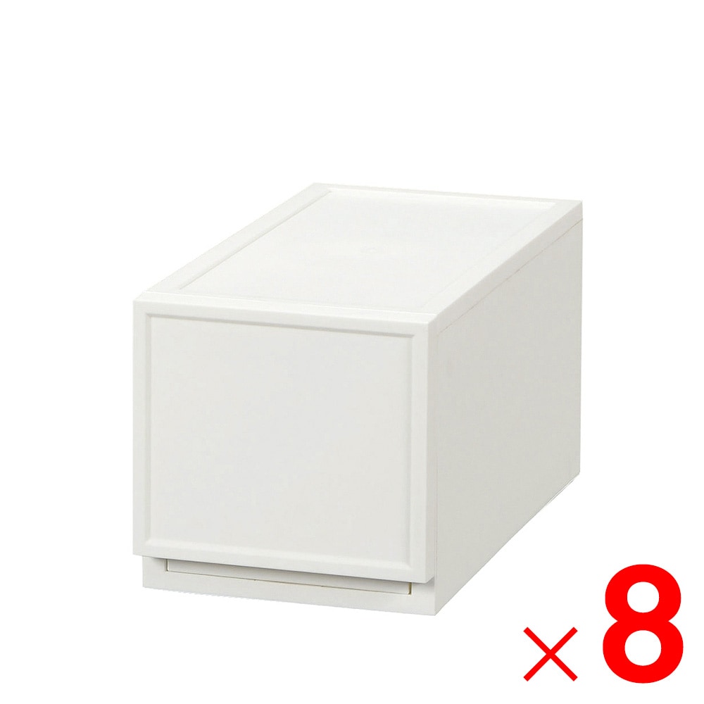 【送料無料】JEJアステージ 収納ケース ファボーレヌーヴォチェスト S180 ホワイト ×8個 ケース販売