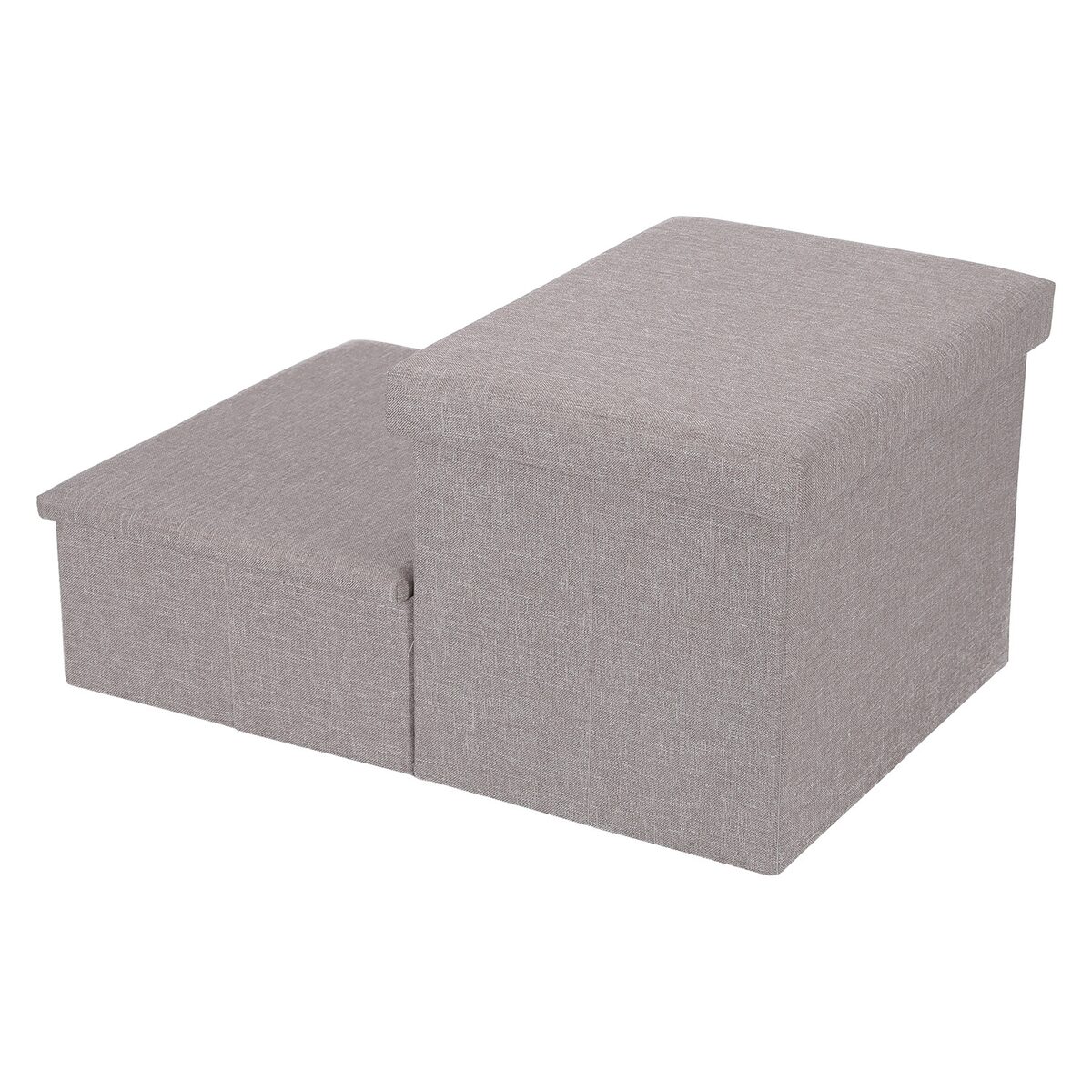 【送料無料】不二貿易 収納付きペットステップ ライトグレー HS-PET01 【メーカー直送・代引不可・置配不可・配送地域限定】