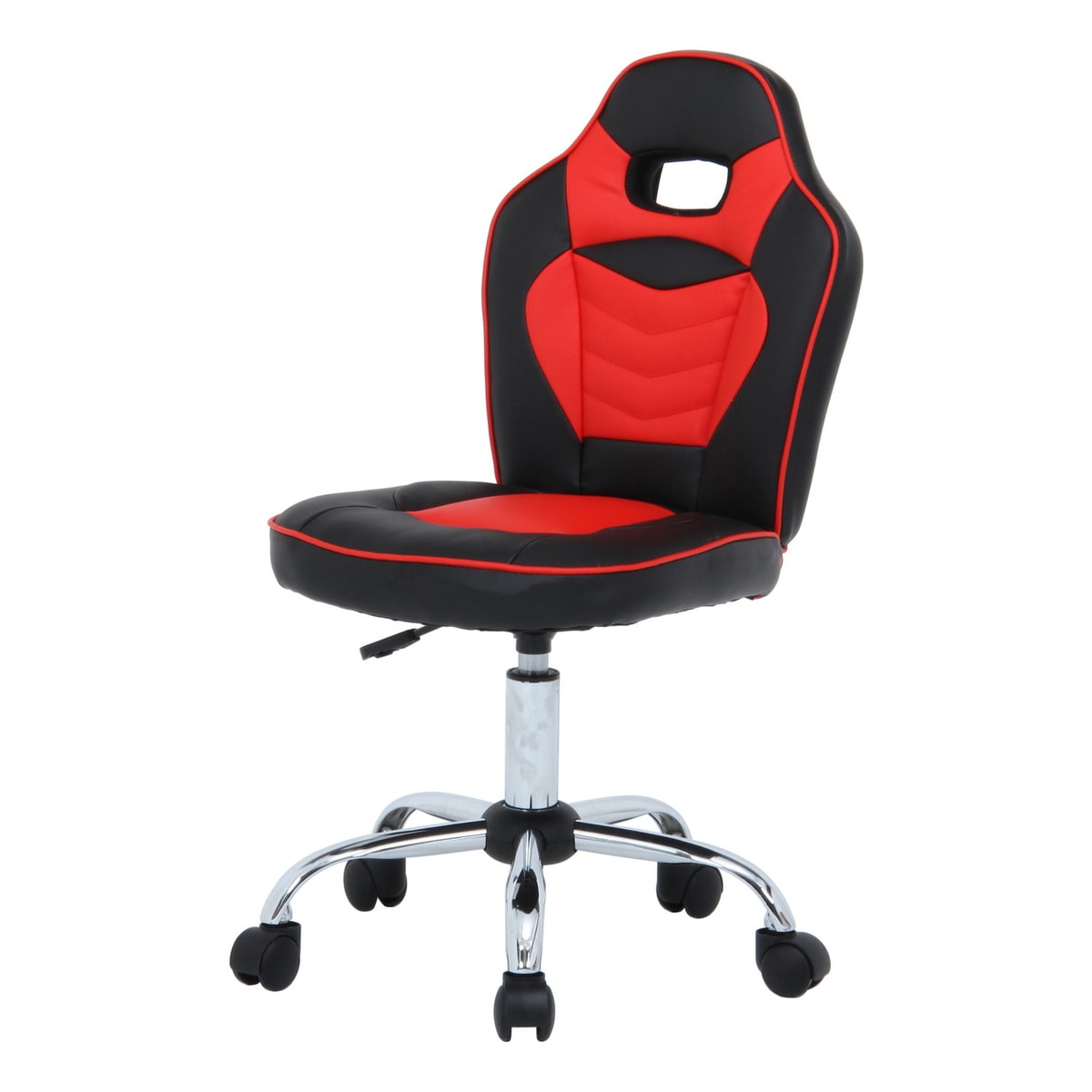 【送料無料】不二貿易 レーシングチェア キッズ用 レッド H-2781L 【メーカー直送・代引不可・置配不可・配送地域限定】