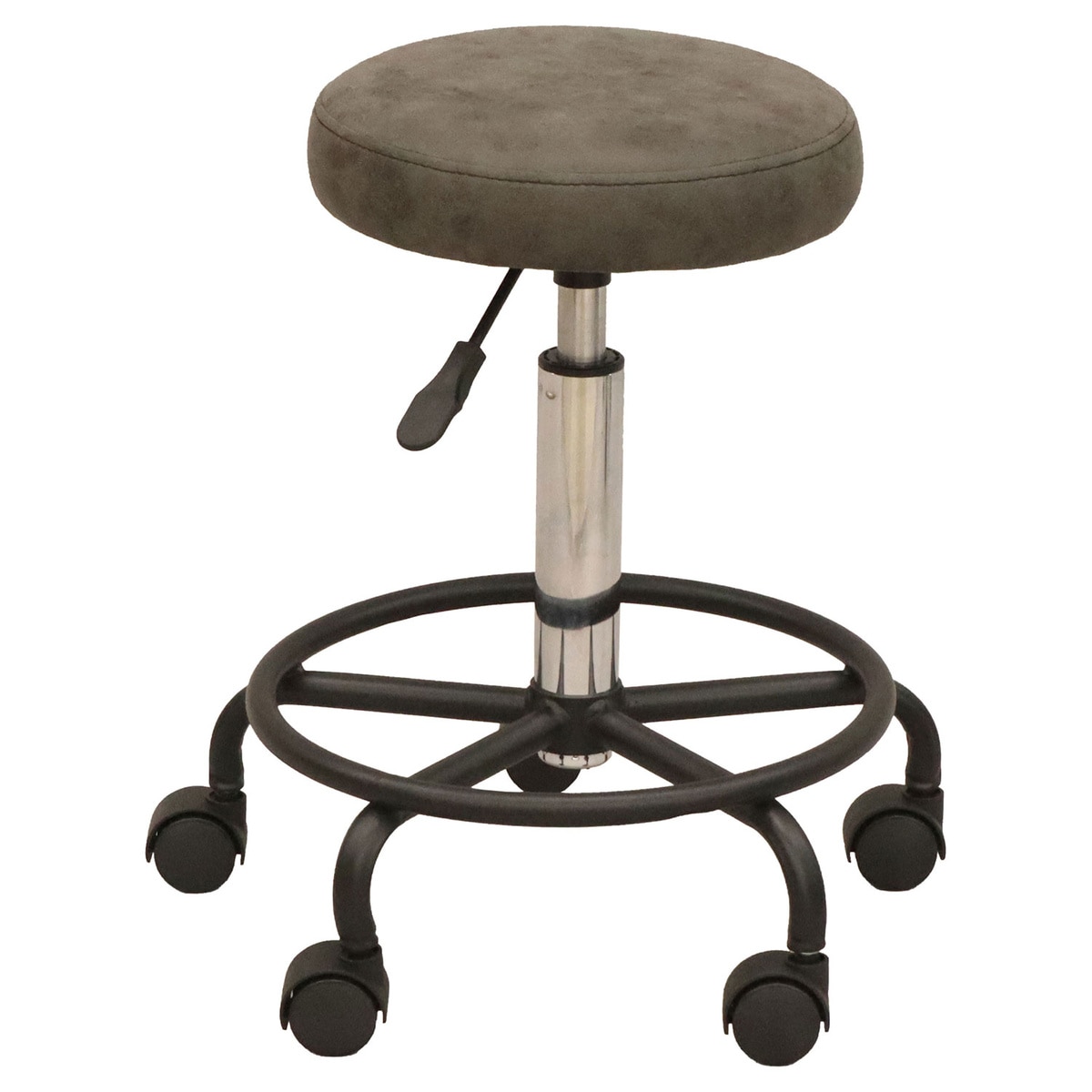 【送料無料】エイ・アイ・エス キャスター付きチェア 背無し BWC-02 GY 【メーカー直送・代引不可・置配不可】