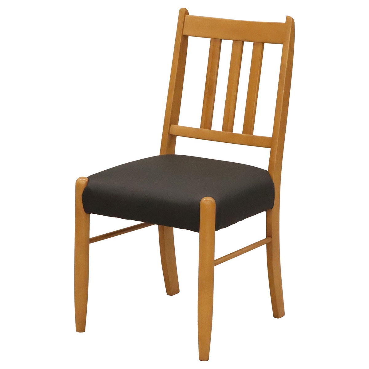 送料無料】エイ・アイ・エス 木製座面厚チェア ESC-ZA1 LBR/BK