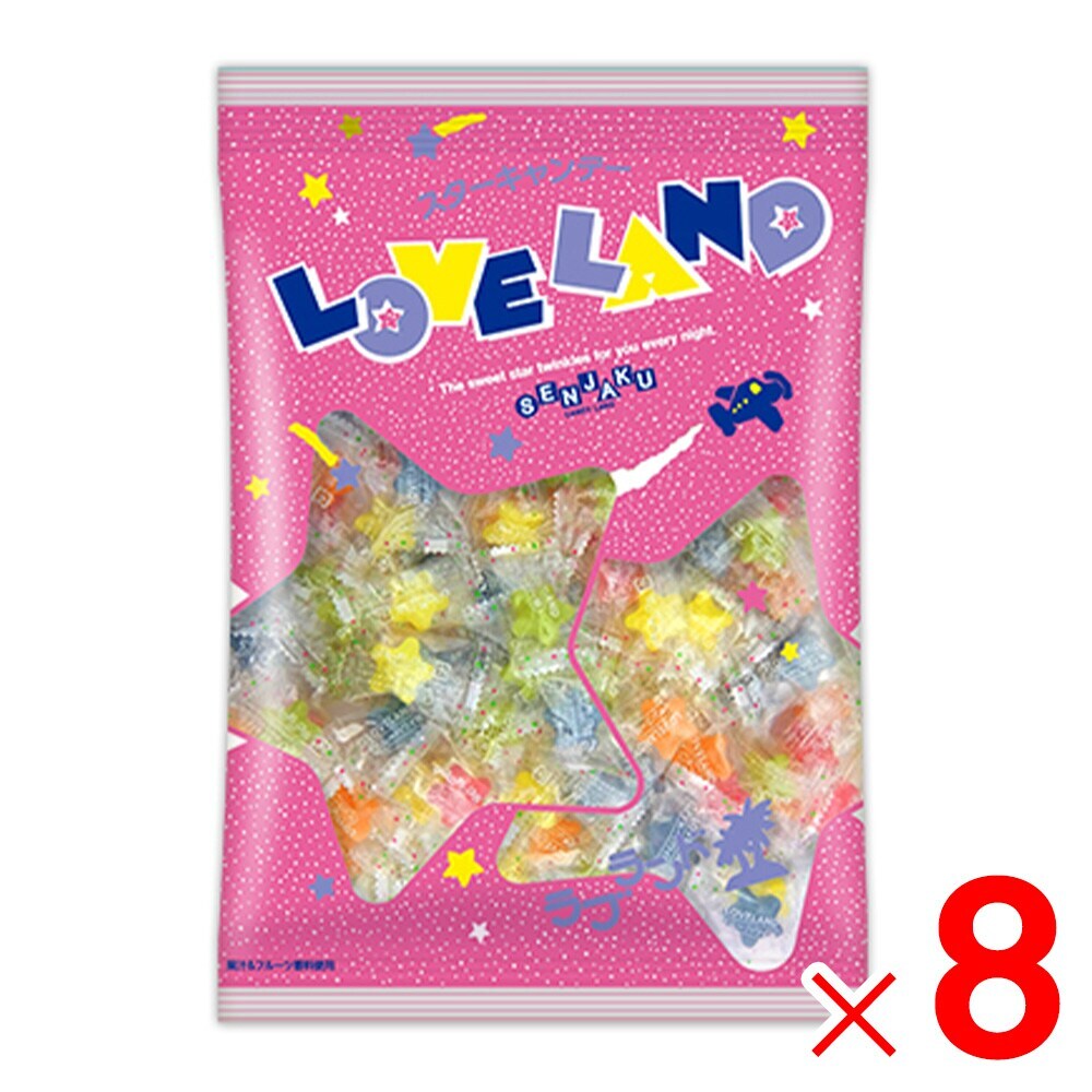 【送料無料】扇雀飴本舗 スターキャンデー ラブランド 1kg ×8個 セット販売