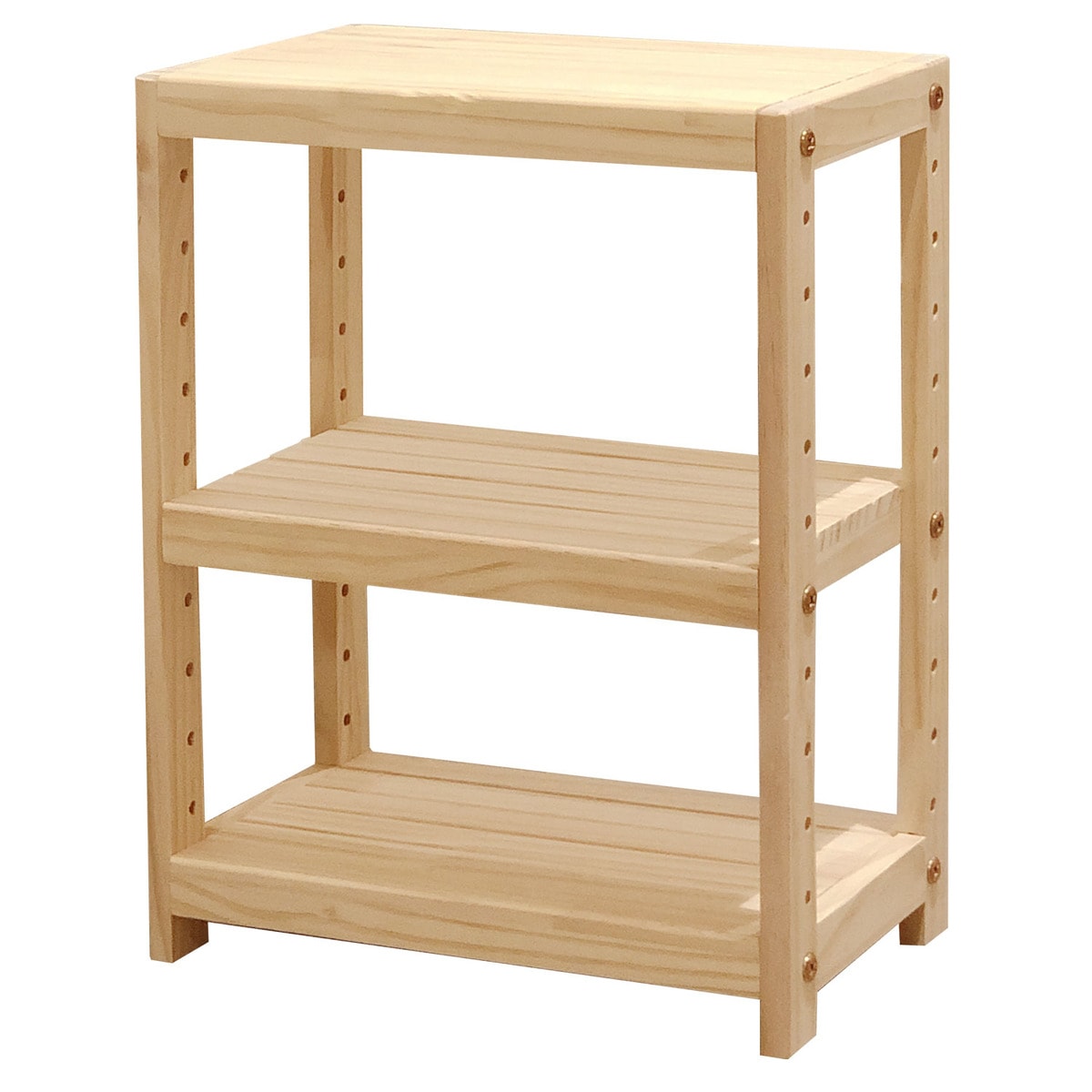 送料無料】エイ・アイ・エス ミニパインラック3段 幅30cm HZMR-300 NA