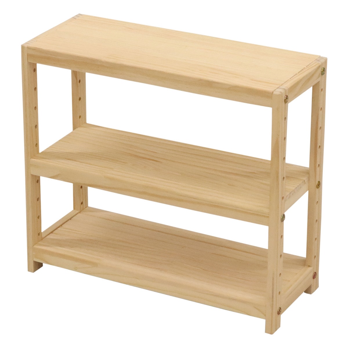 【送料無料】エイ・アイ・エス ミニパインラック3段 幅45cm HZMR-450 NA 【メーカー直送・代引不可・置配不可】