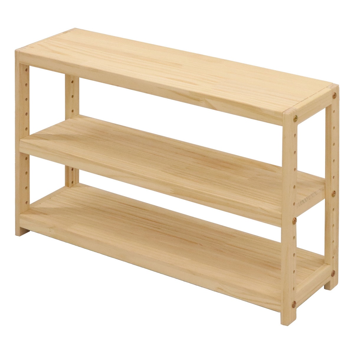 【送料無料】エイ・アイ・エス ミニパインラック3段 幅60cm HZMR-600 NA 【メーカー直送・代引不可・置配不可】