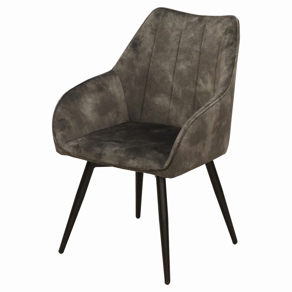 【送料無料】エイ・アイ・エス 回転式チェア スチール脚 ダークグレー DRC-05 DGY 【メーカー直送・代引不可・置配不可】