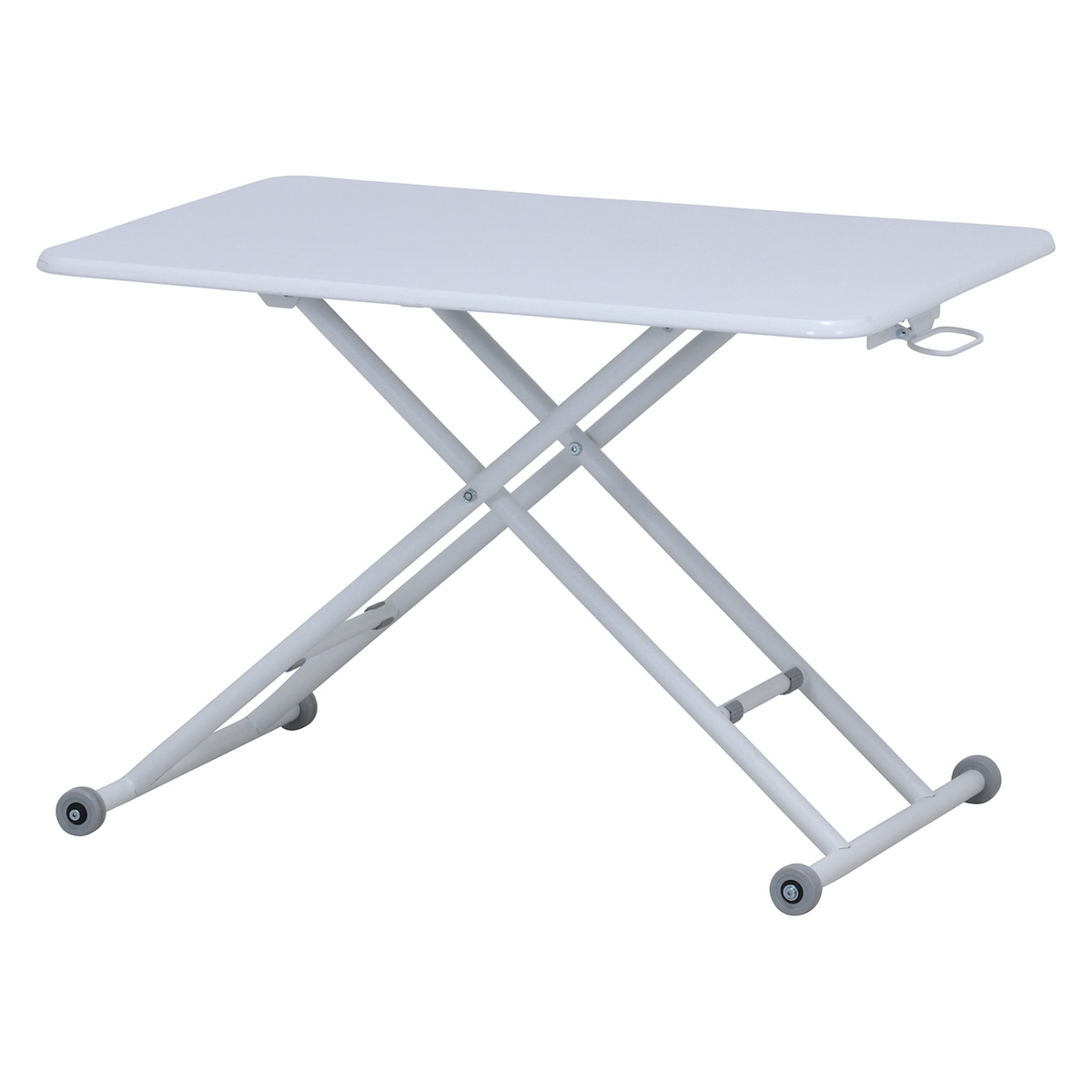 【送料無料】不二貿易 ガス昇降式テーブル PUWH HK-5011-526WH 【メーカー直送・代引不可・置配不可・配送地域限定】