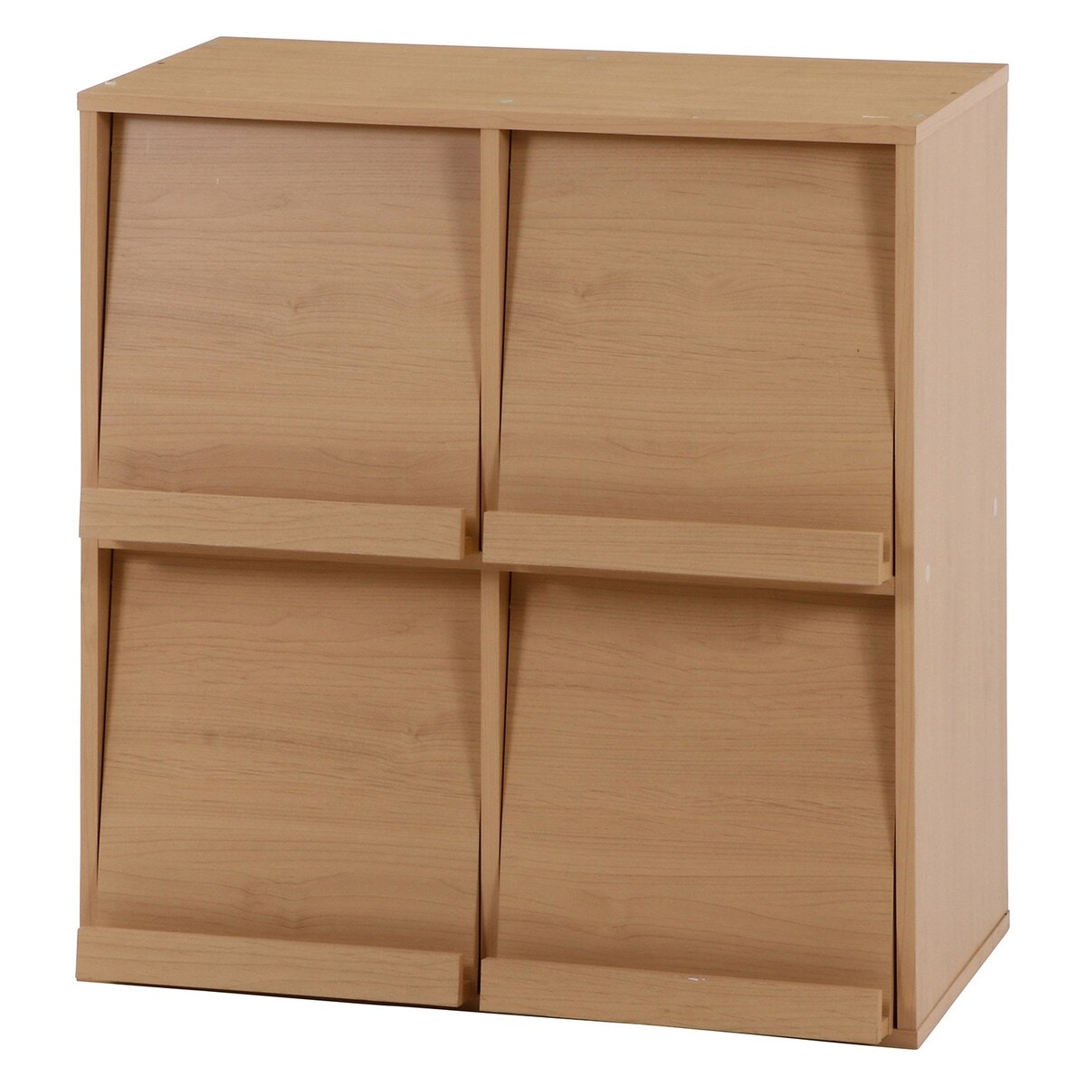 【送料無料】不二貿易 ディスプレイラック 4マス ナチュラル DP8085NA 87007 【メーカー直送・代引不可・置配不可・配送地域限定】