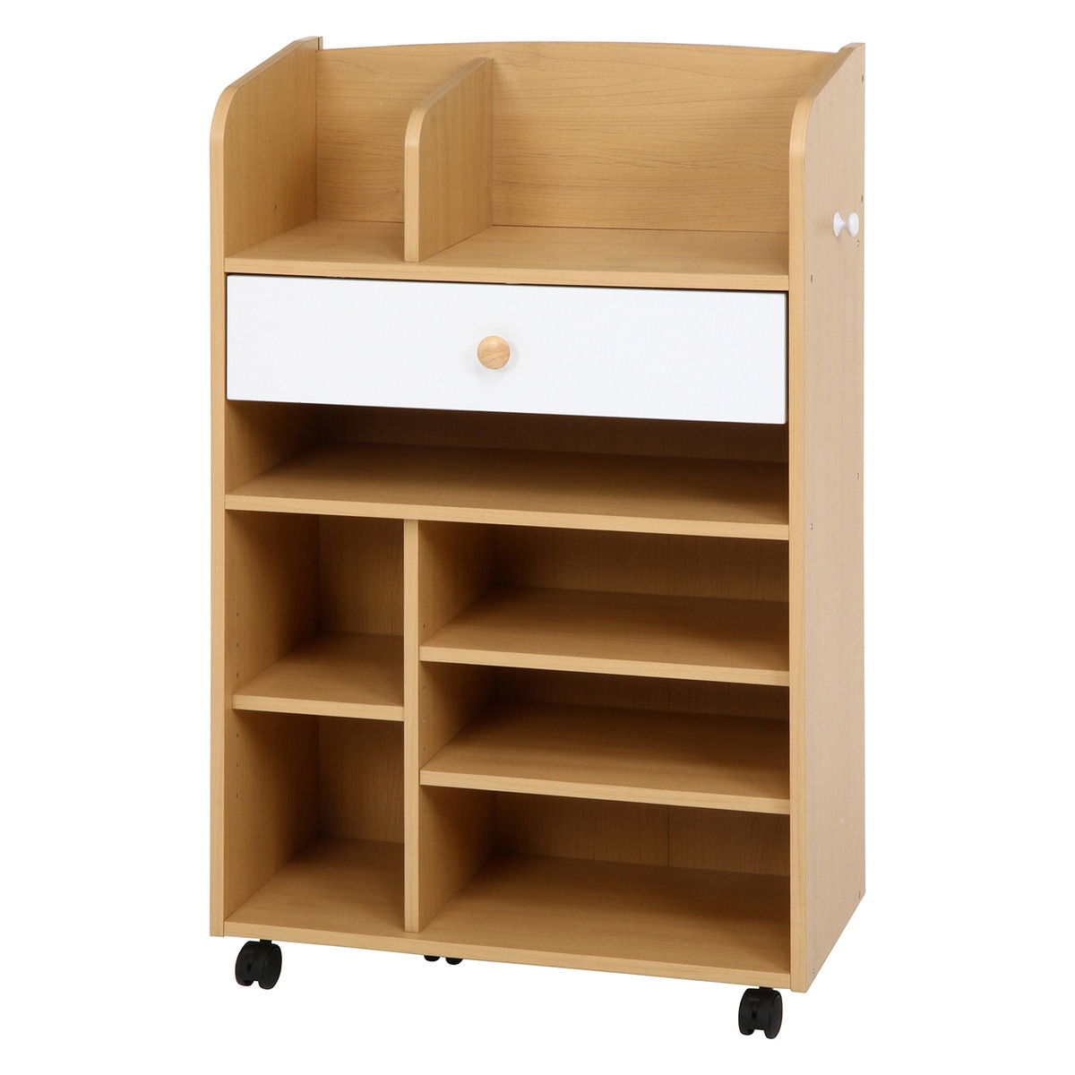 【送料無料】不二貿易 NORM リビングラック NA×WH FBC 384-1 【メーカー直送・代引不可・置配不可・配送地域限定】