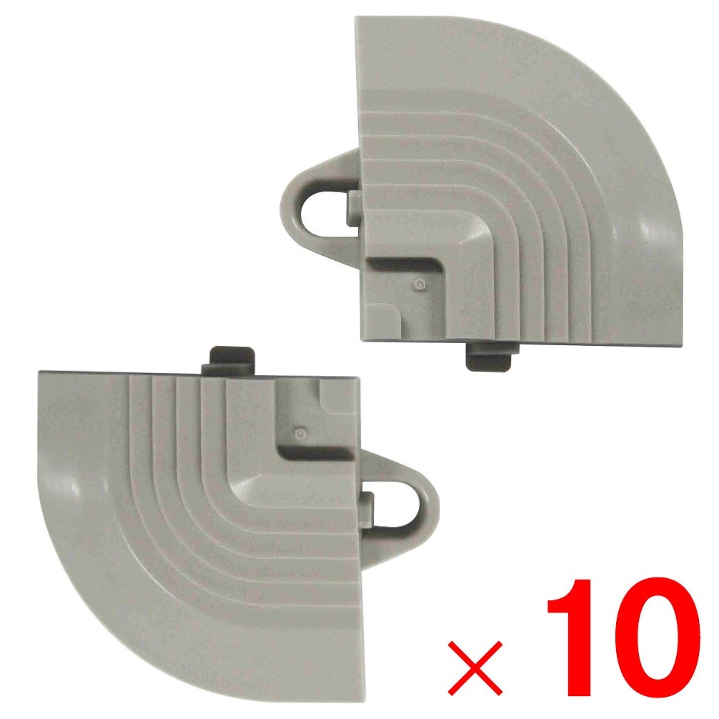 ワタナベ工業 システムターフ用コーナーフチ3 グレー 2個入 ×10個 セット販売