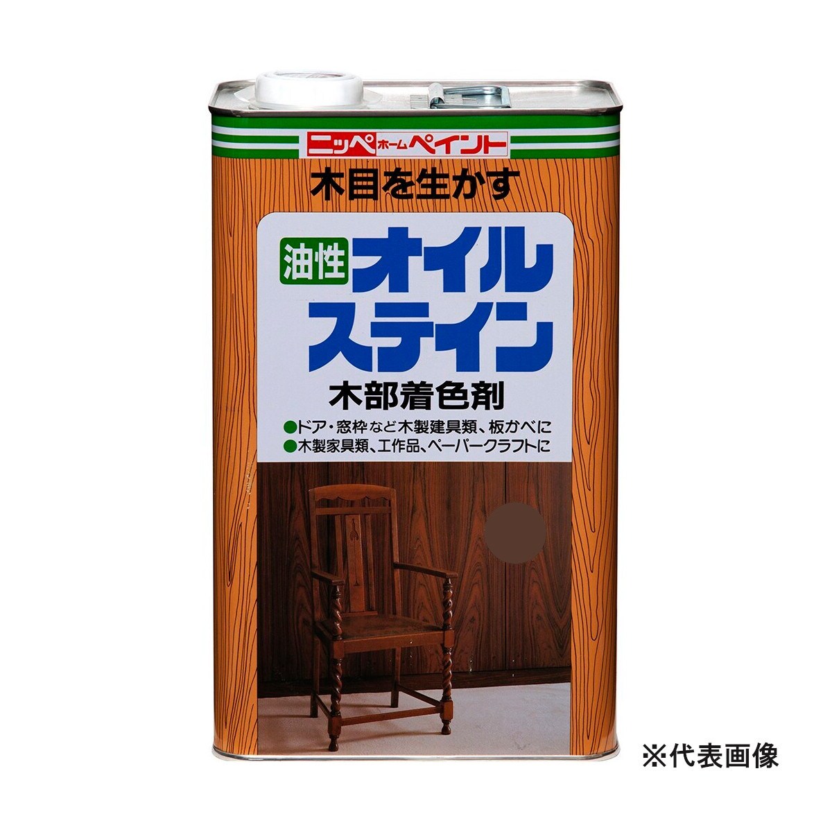 【送料無料】ニッペホームプロダクツ 油性オイルステイン 4L ケヤキ