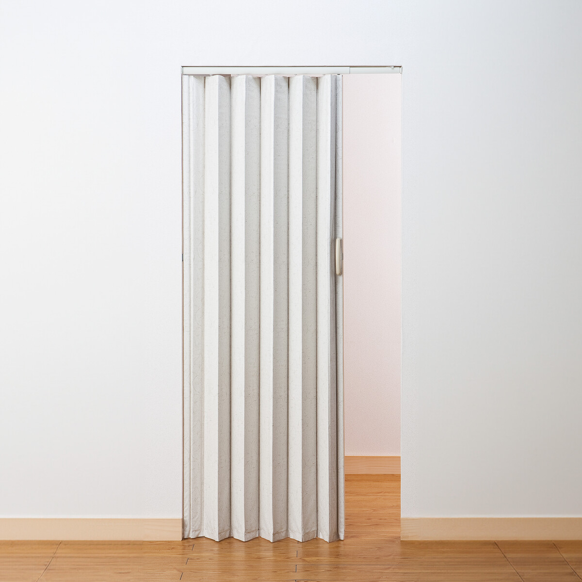 【送料無料】フルネス つっぱり式アコーデオンドア ワンロックドア ジョイフィット 100×174cm リネン L4018 【メーカー直送・代引不可・置配不可・配送地域限定】