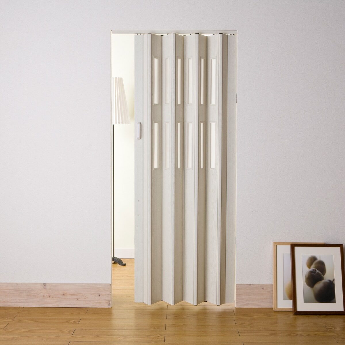 【送料無料】フルネス パネルドア クレア 窓付き 99×174cm ホワイトウッド L5006 【メーカー直送・代引不可・置配不可・配送地域限定】