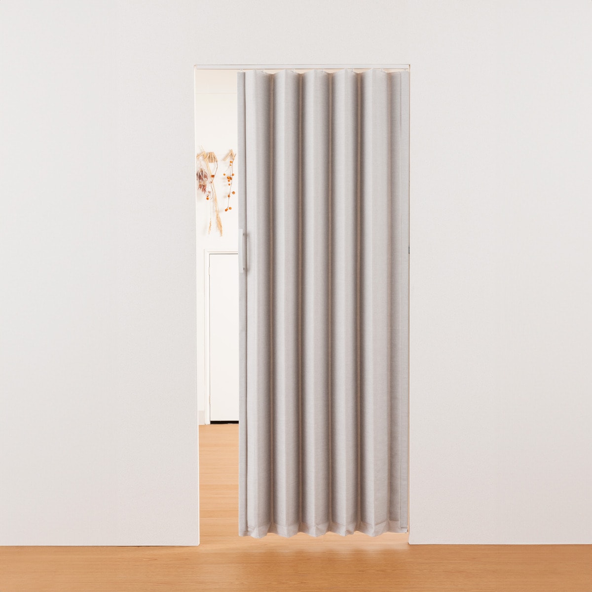 【送料無料】フルネス ファブリックアコーデオンドア 100×174 ベージュ L5633 【メーカー直送・代引不可・置配不可・配送地域限定】