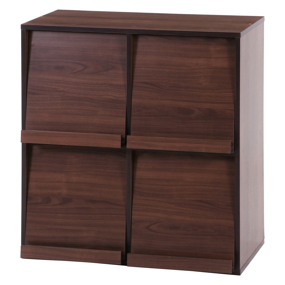 【送料無料】不二貿易 ディスプレイラック 4マス MBR DP8085BR 【メーカー直送・代引不可・置配不可・配送地域限定】