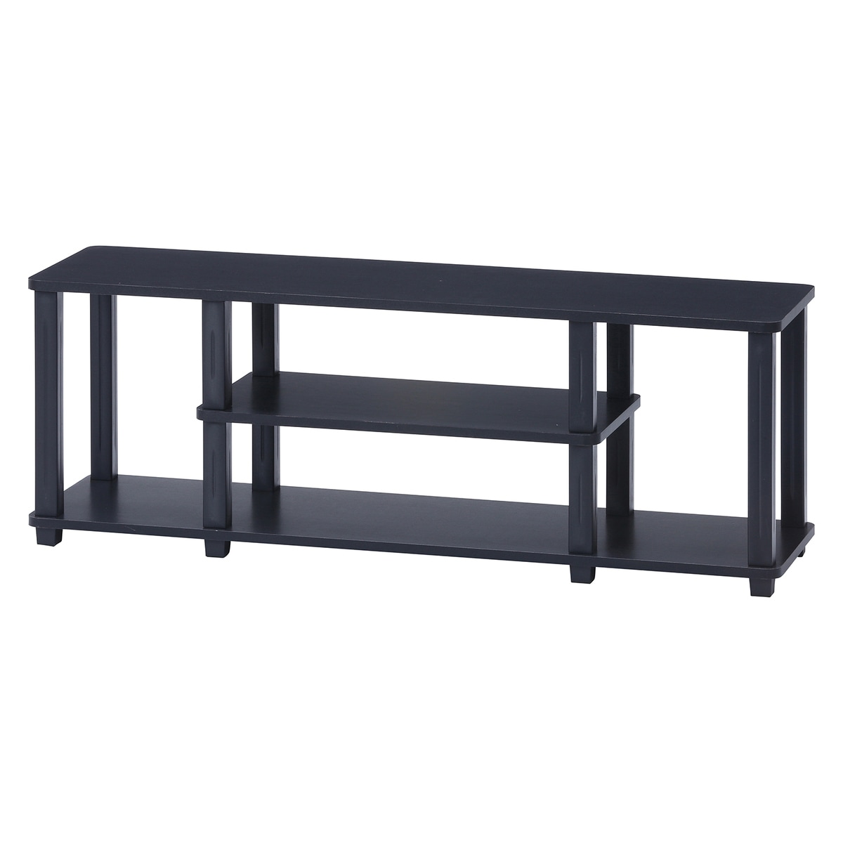 【送料無料】不二貿易 フィット TVラック W110 BR×BK 5070 【メーカー直送・代引不可・置配不可・配送地域限定】