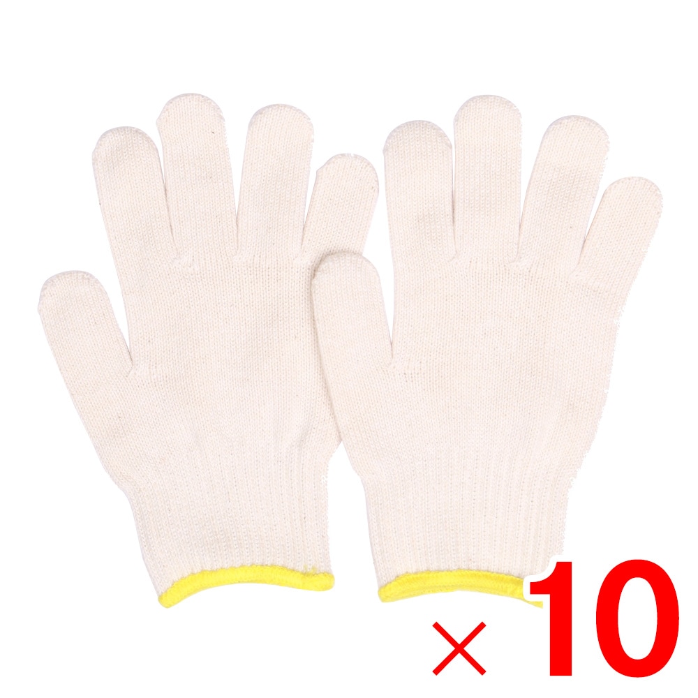 【送料無料】カチボシ 作業手袋 ジュニアグローブ キナリ M 515 ×10双 セット販売